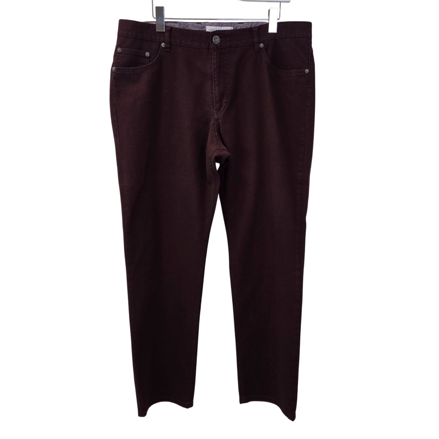 BRAX Feel Good Cooper Fancy Textured Casual Pants Size 38x32