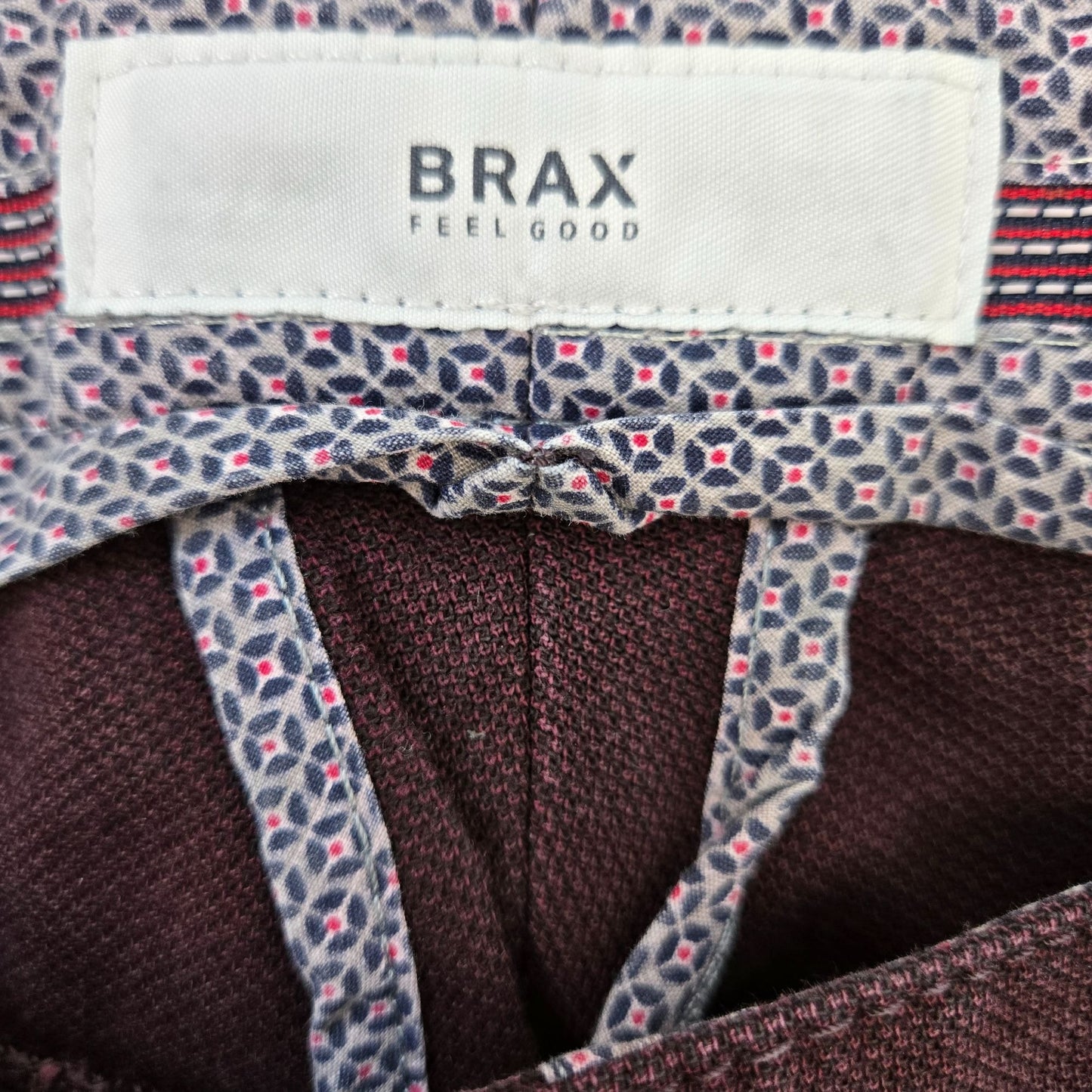 BRAX Feel Good Cooper Fancy Textured Casual Pants Size 38x32