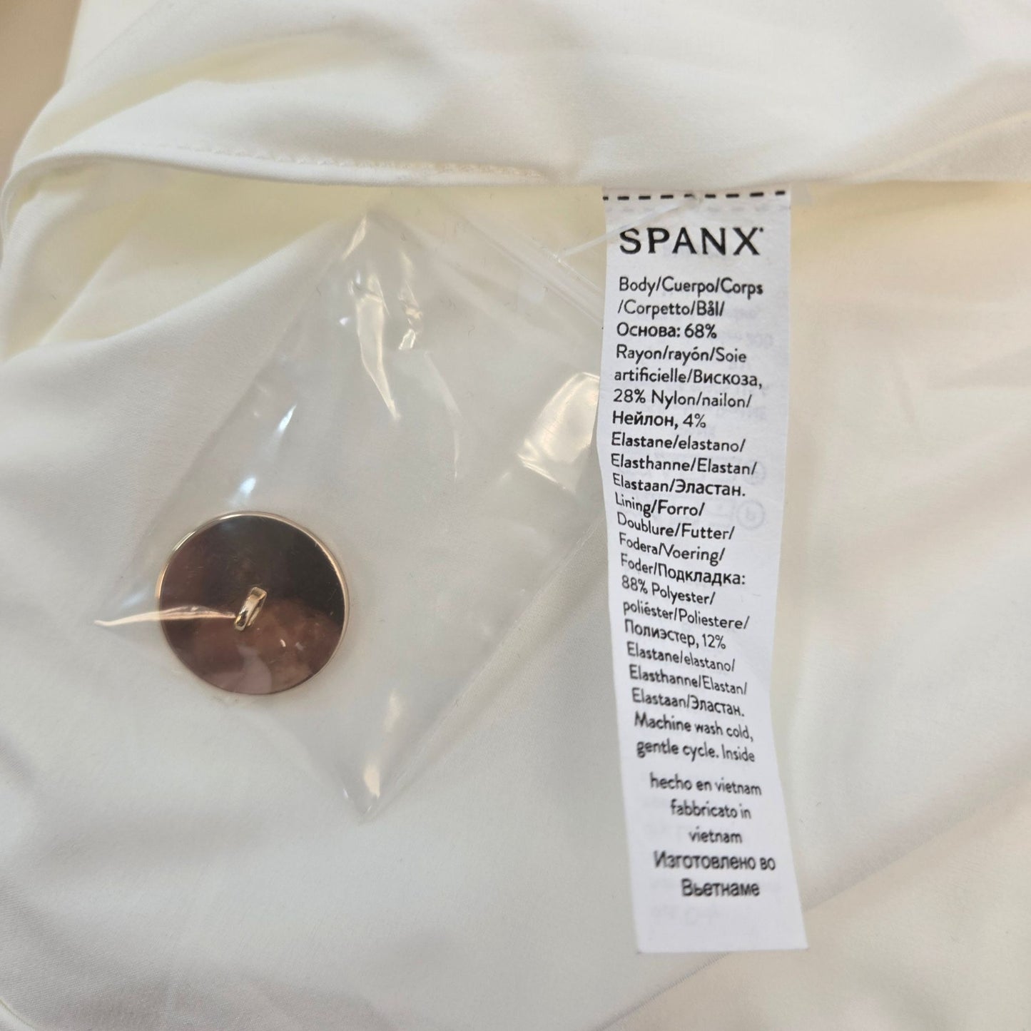 NWT Spanx Ponte Vest Dress in Powder Size XL