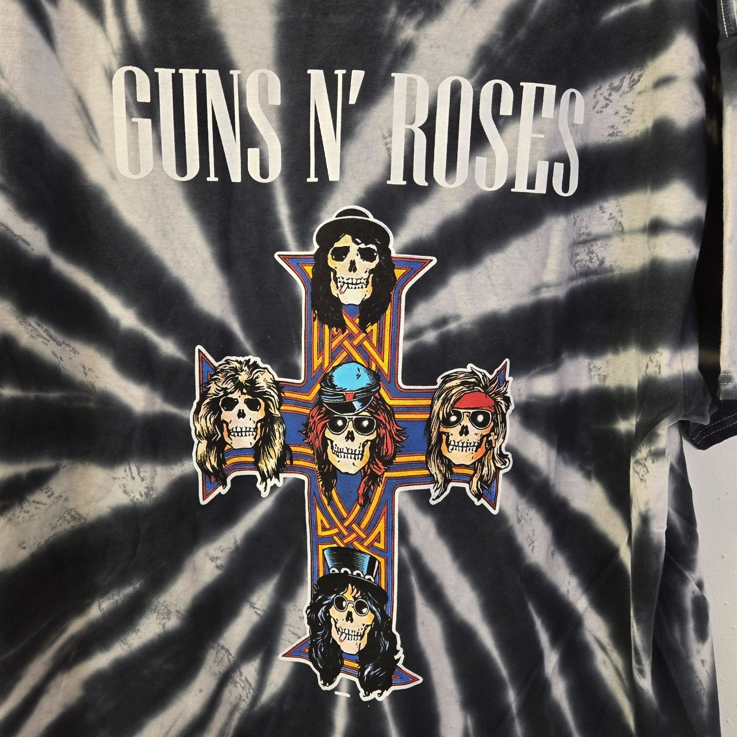 NWOT Guns N' Roses Tie Dye Graphic Licensed Band Concert Tee Size XXL