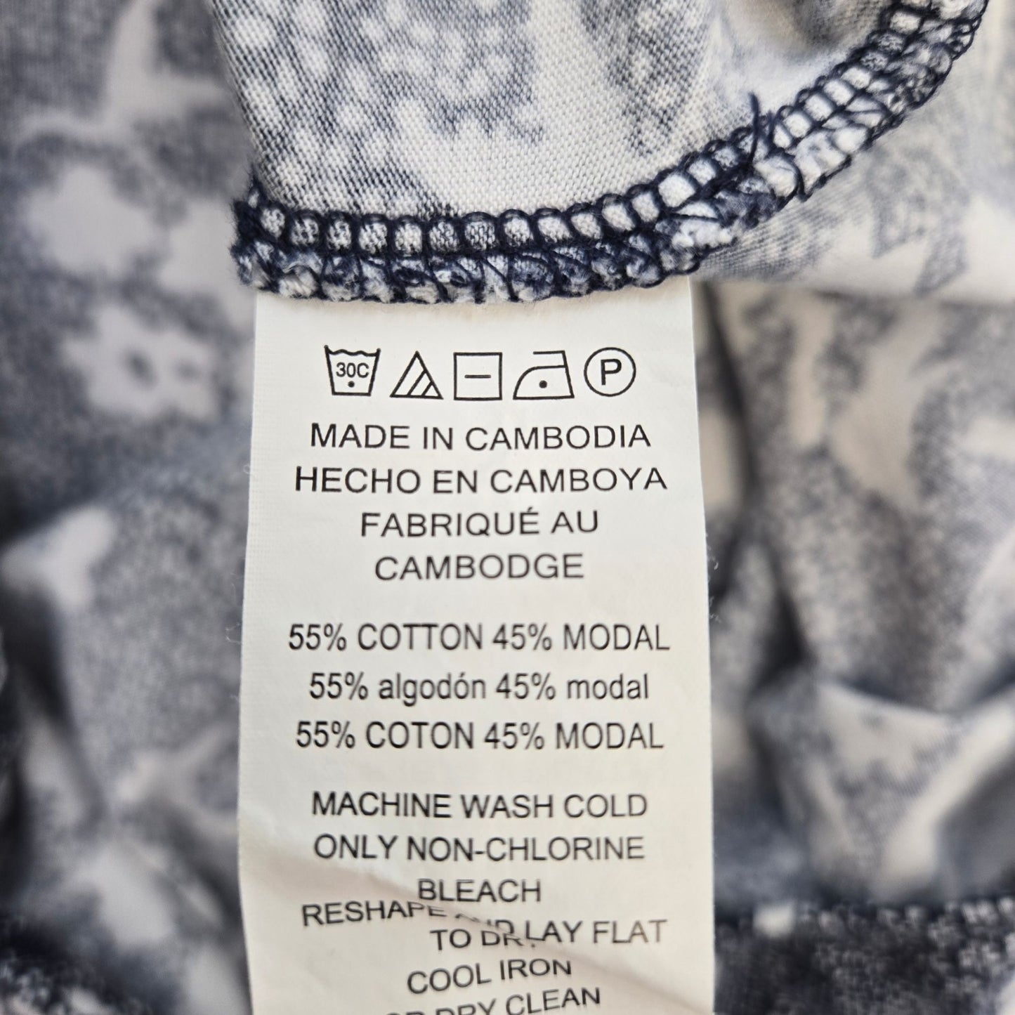 Michael Michael Kors Floral 3/4 Sleeve Popover Top Size 2XL