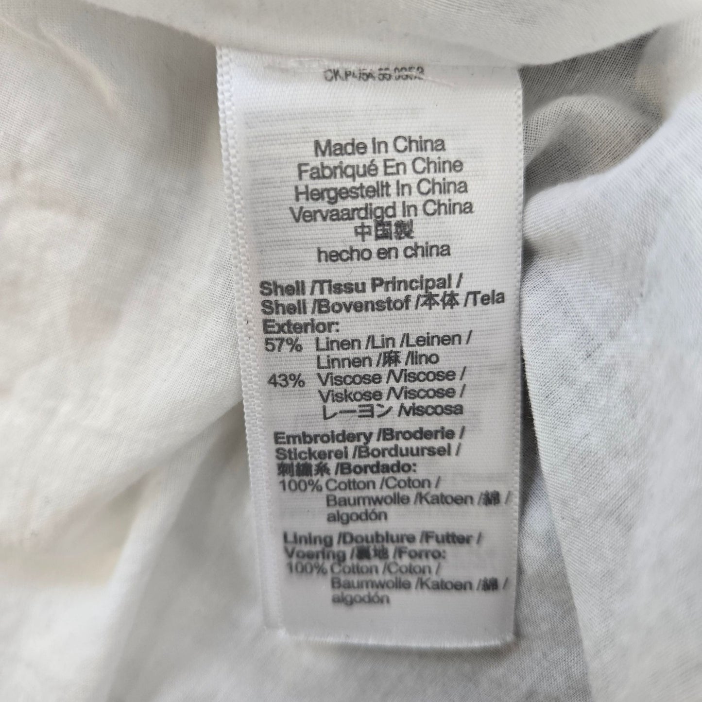 Madewell Linen Blend Embroidered Tiered Midi Dress in Gingham Check Size Small