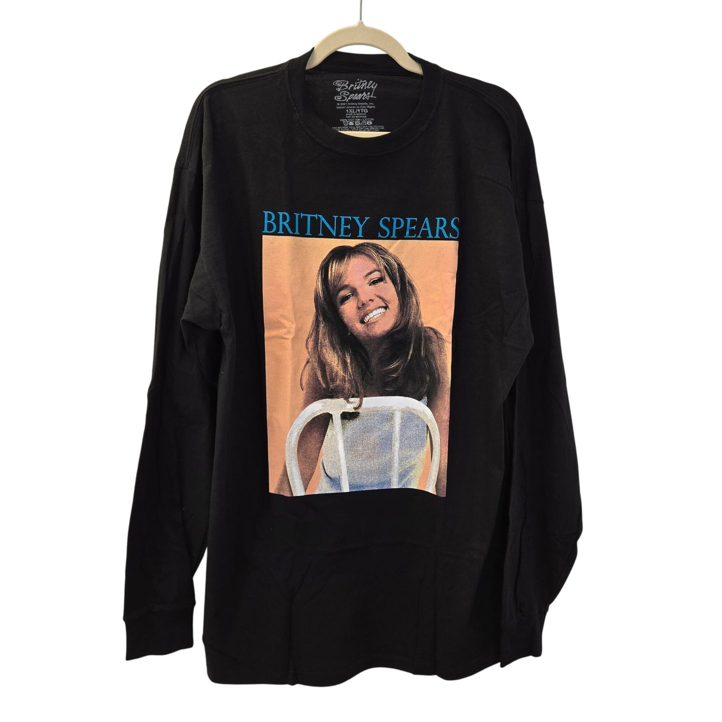 NWOT Britney Spears Long Sleeve Licensed Band Tee Size XL