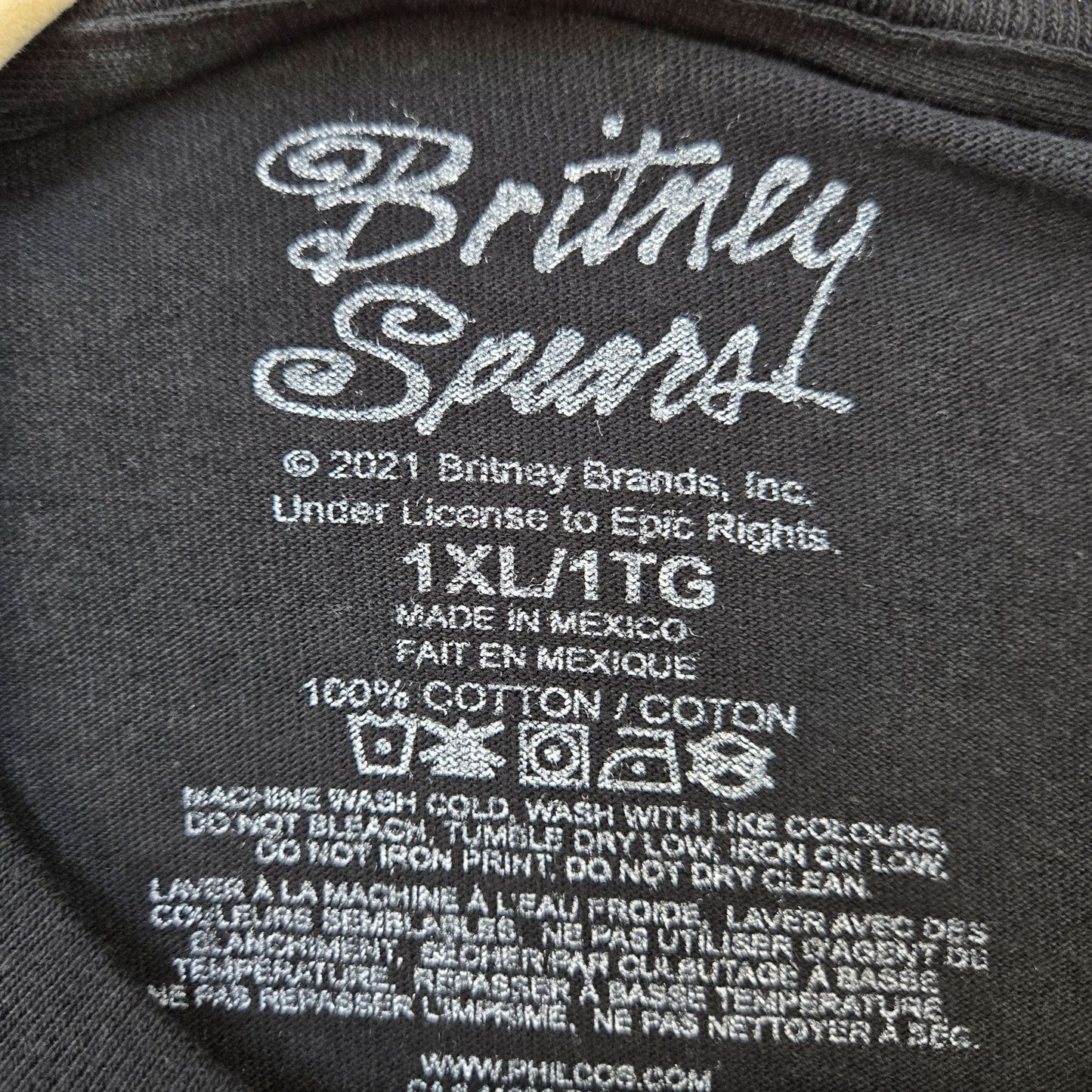 NWOT Britney Spears Long Sleeve Licensed Band Tee Size XL
