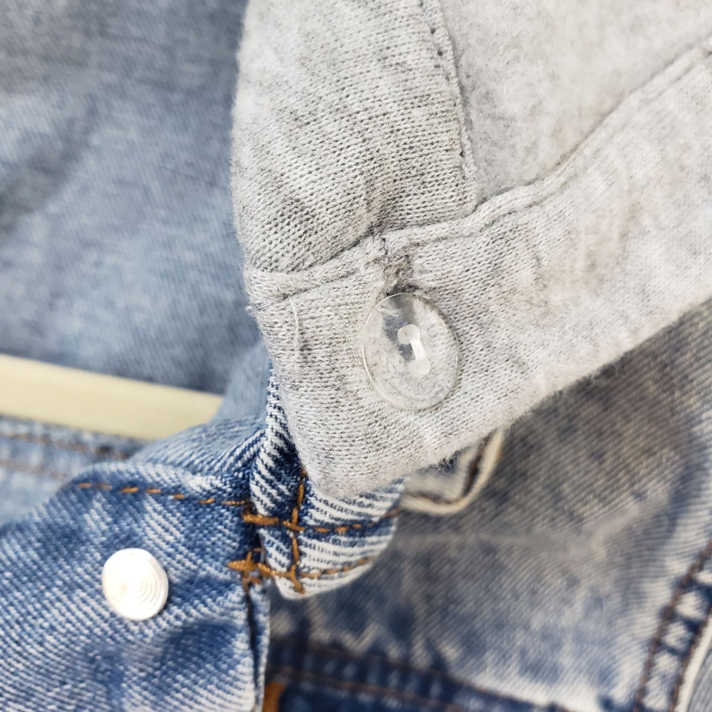 Ci Sono Denim Jacket with Removable Hood Size Small