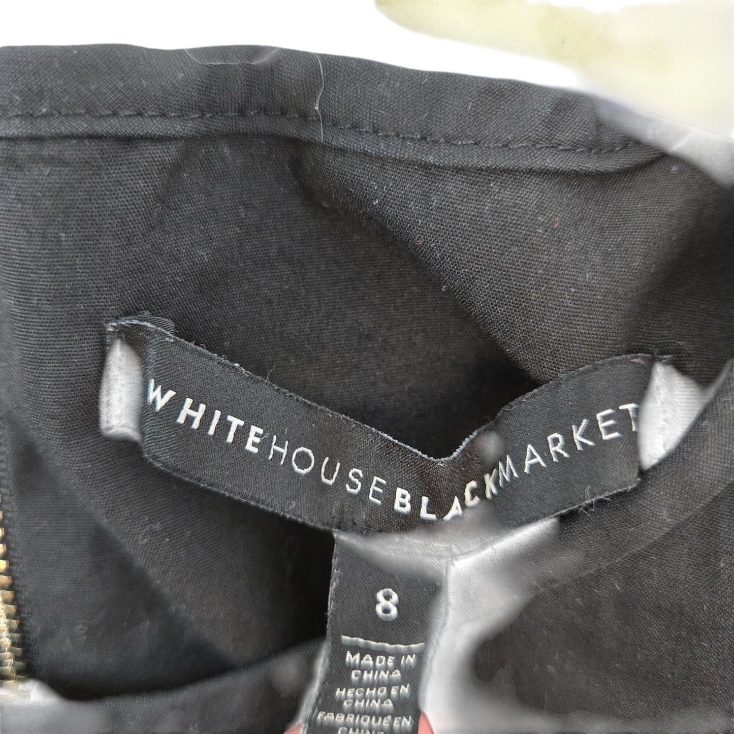 White House Black Market Sleeveless Peplum top Size 8