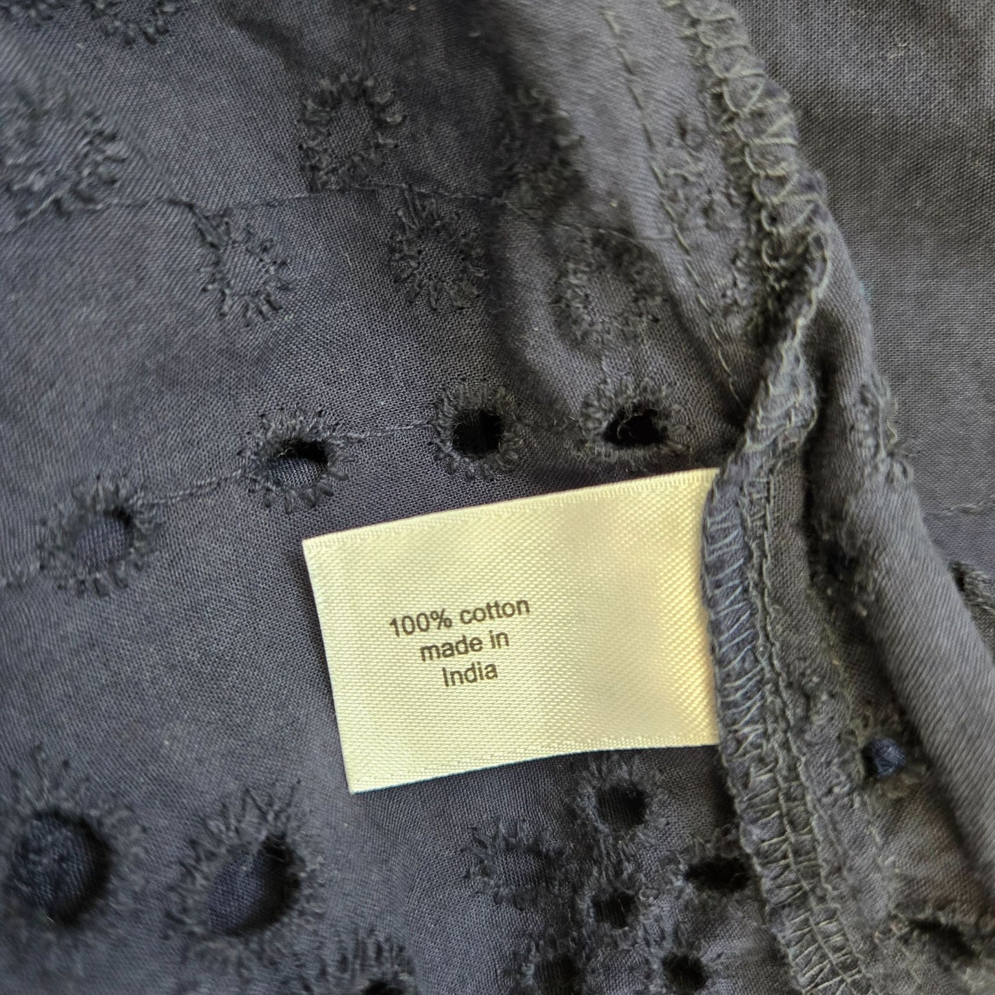 Lane Bryant Lightweight Popover Top with Eyelet Trim Size 14