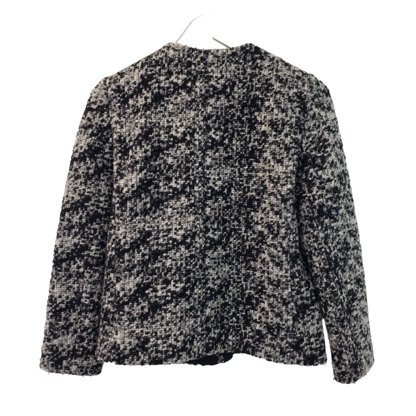 Ann Taylor Wool Blend Tweed Full Zip Blazer Jacket Size XS