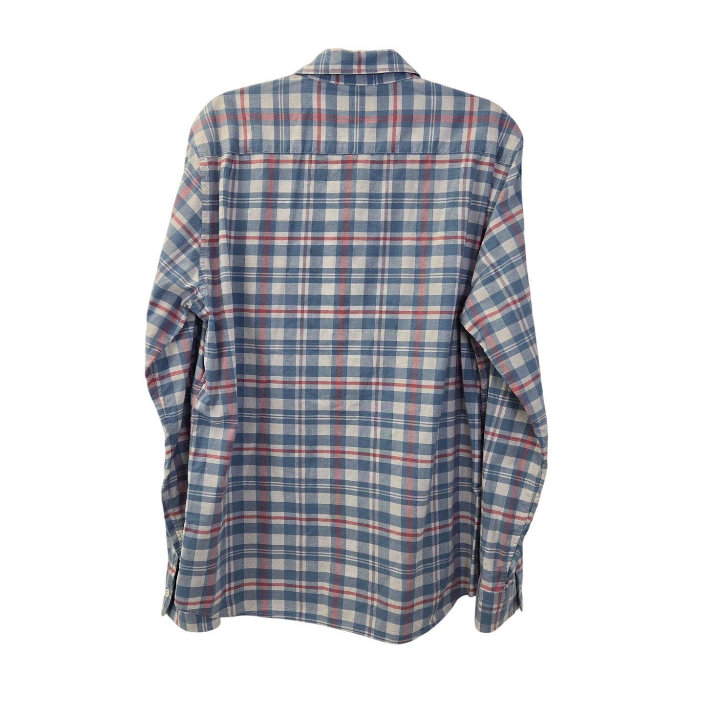 Faherty Plaid Button Down Shirt Size Large