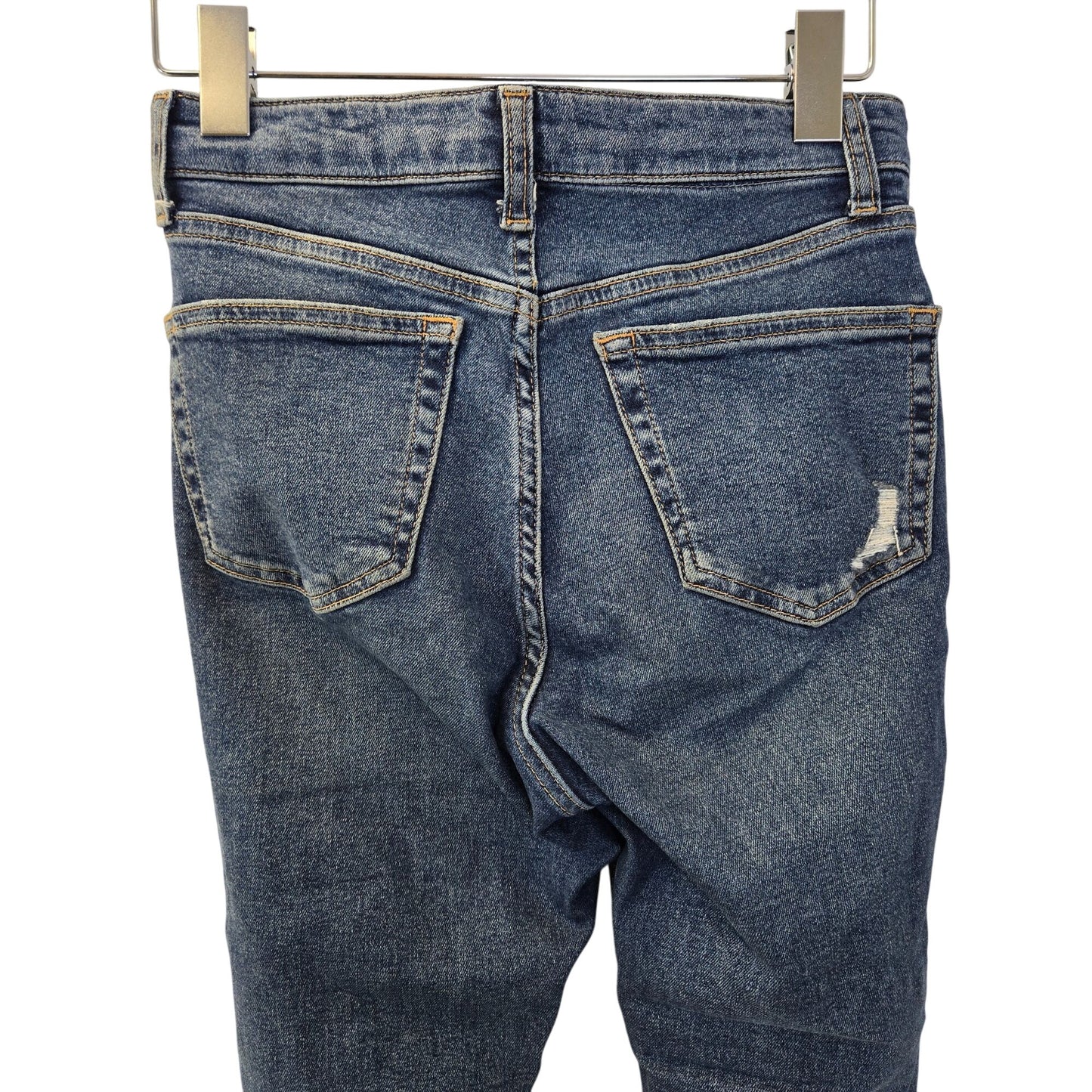 Topshop Moto Jamie High Rise Distressed Skinny Jeans Size 26