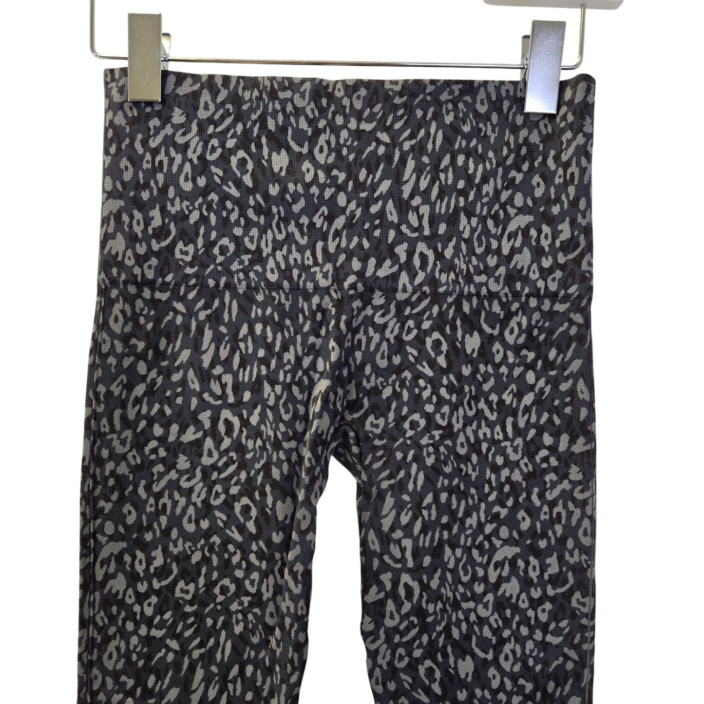 Spanx Look at Me Now Leopard Print Compression Leggings Size Medium