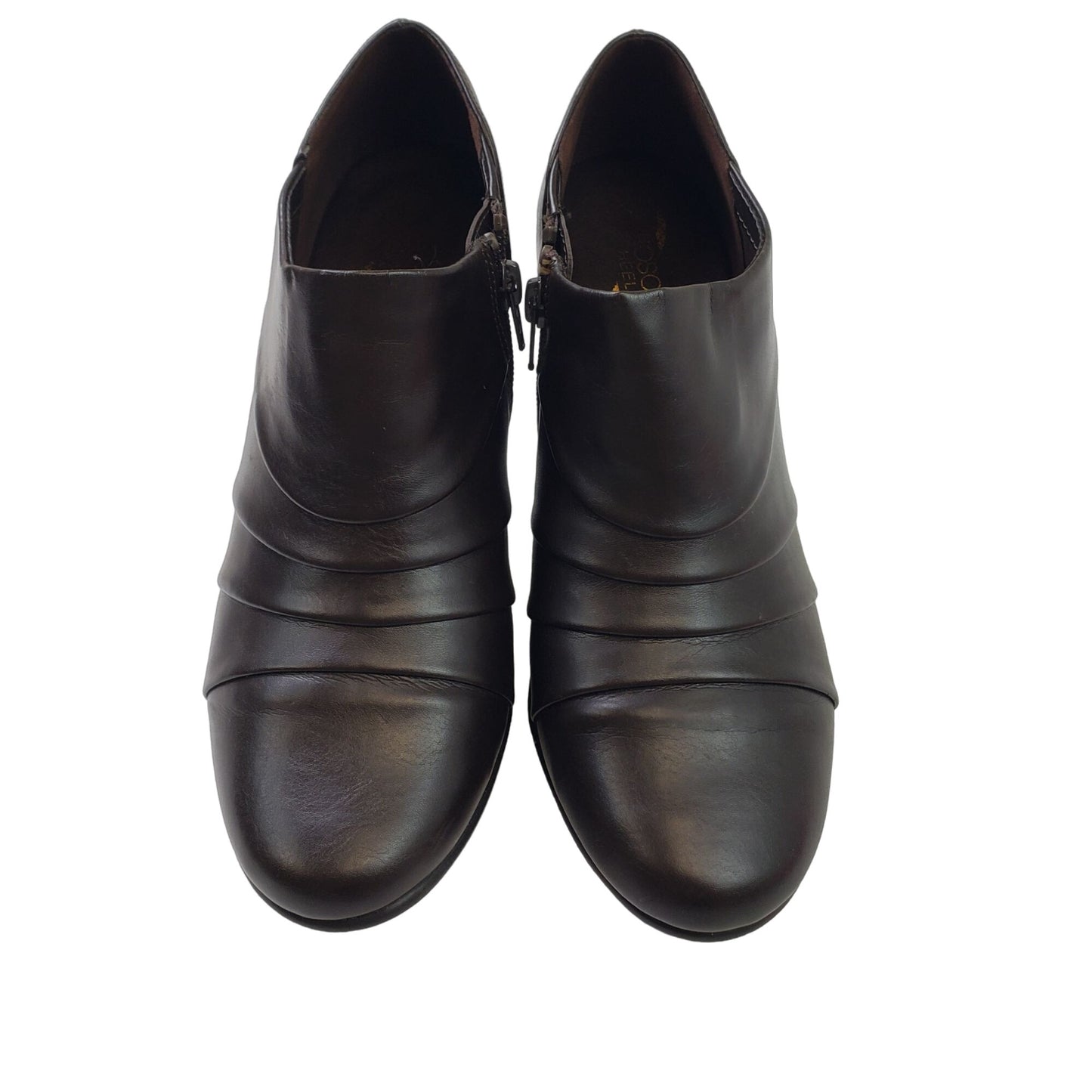 Aerosoles Vegan Leather Heeled Ankle Booties Size 9