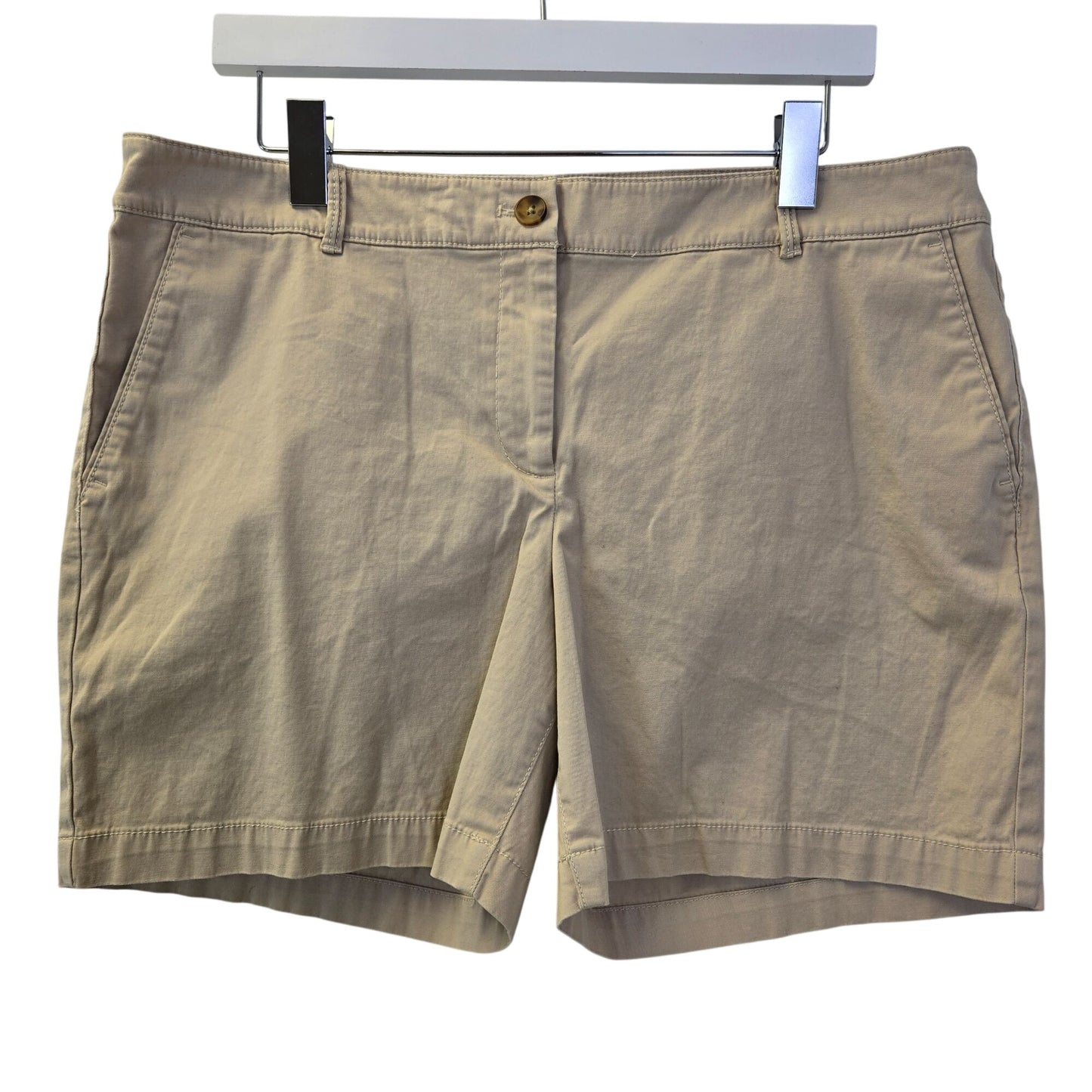 Talbots The Weekend Shorts in Khaki Size 14 Petite