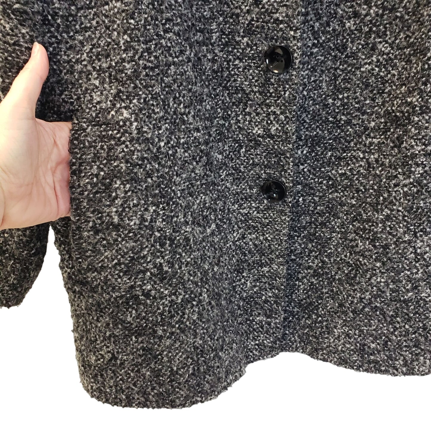 London Fog Wool Blend Tweed Jacket Coat Size 1X