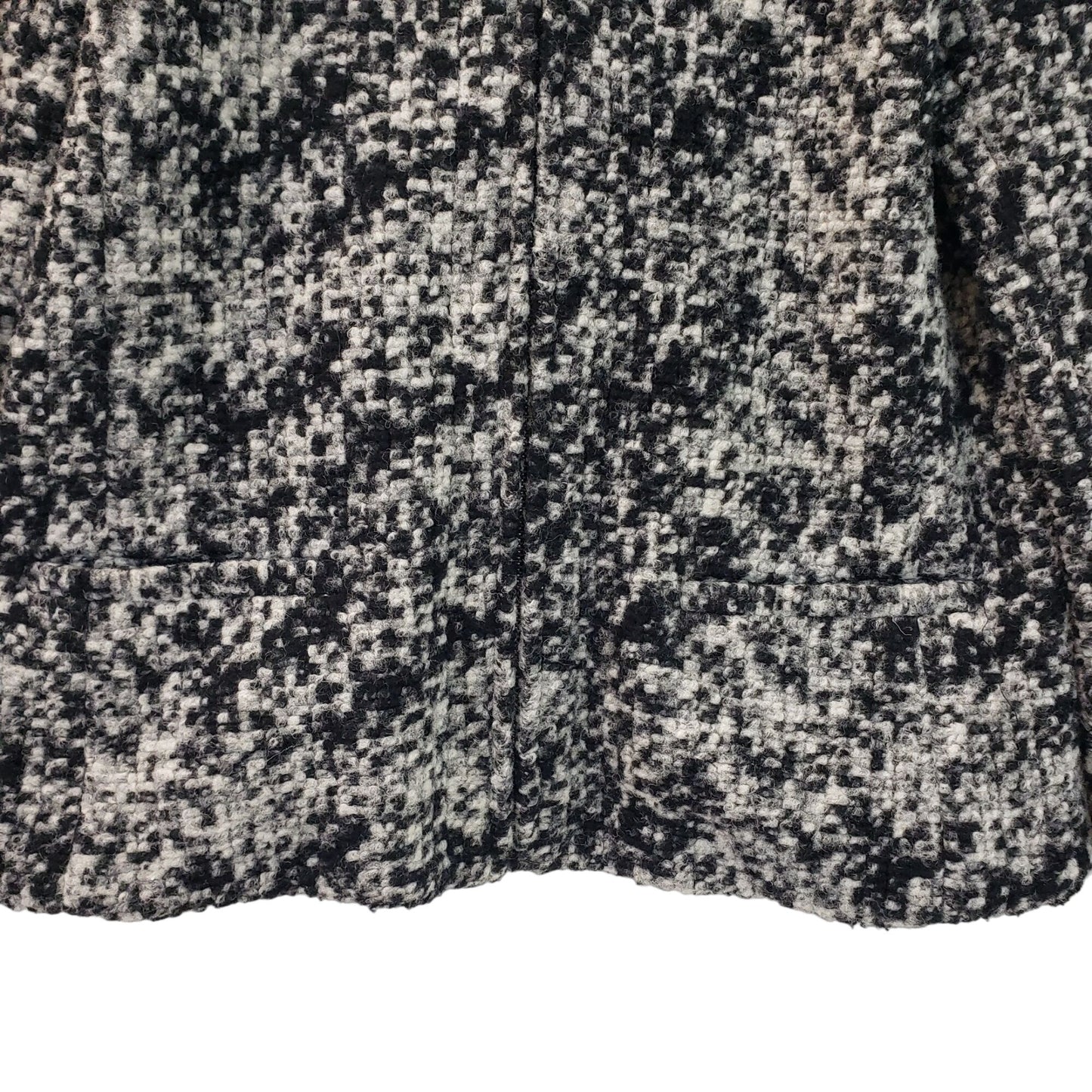 Ann Taylor Wool Blend Tweed Full Zip Blazer Jacket Size XS