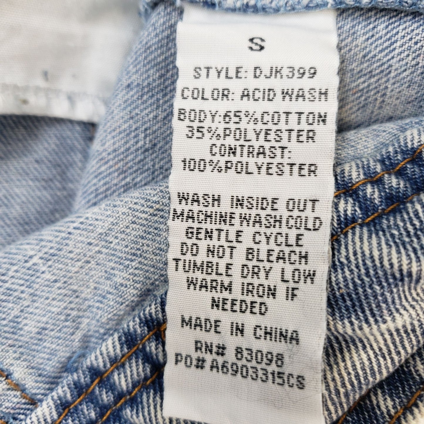 Ci Sono Denim Jacket with Removable Hood Size Small