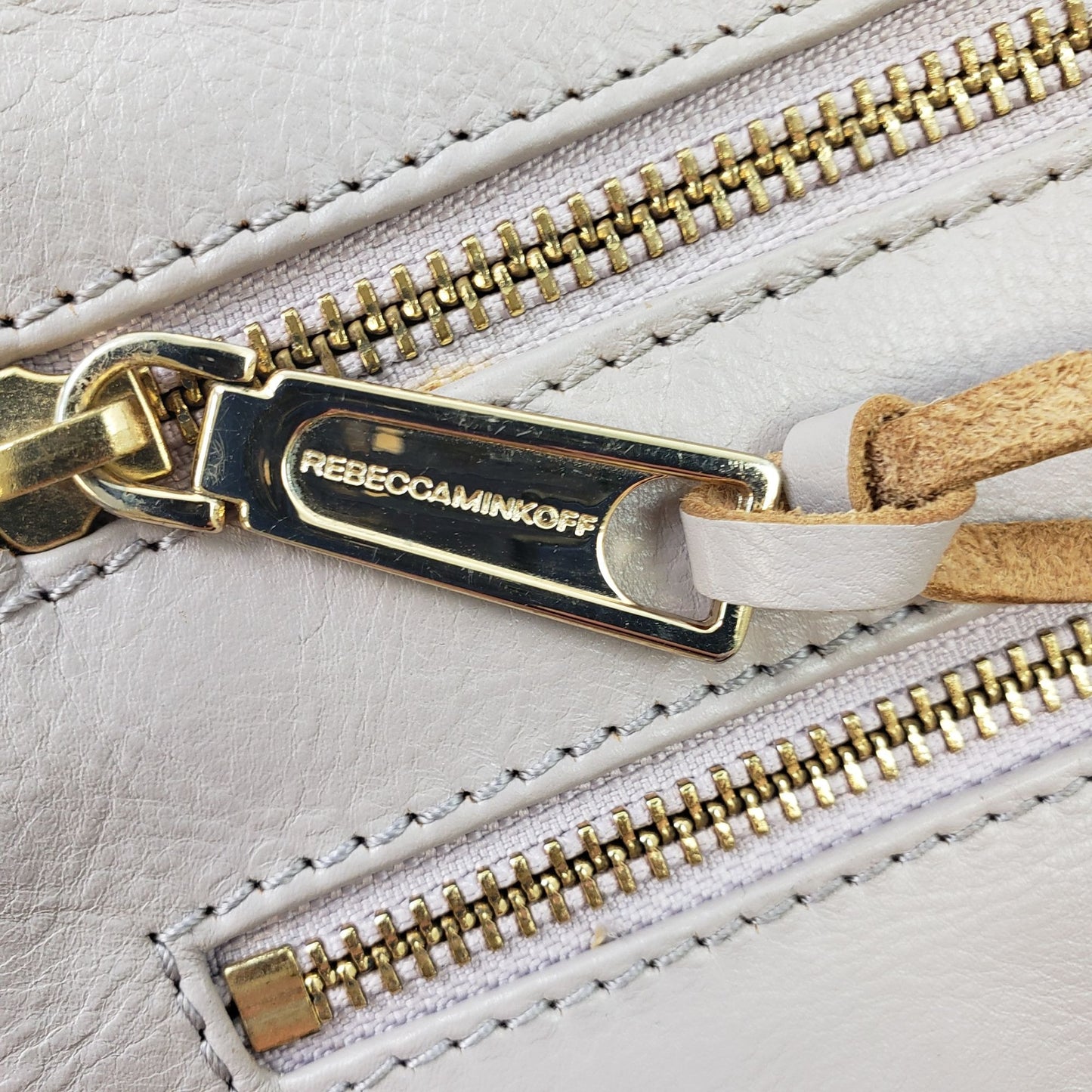 Rebecca Minkoff Leather Zipper Accent Crossbody Bag