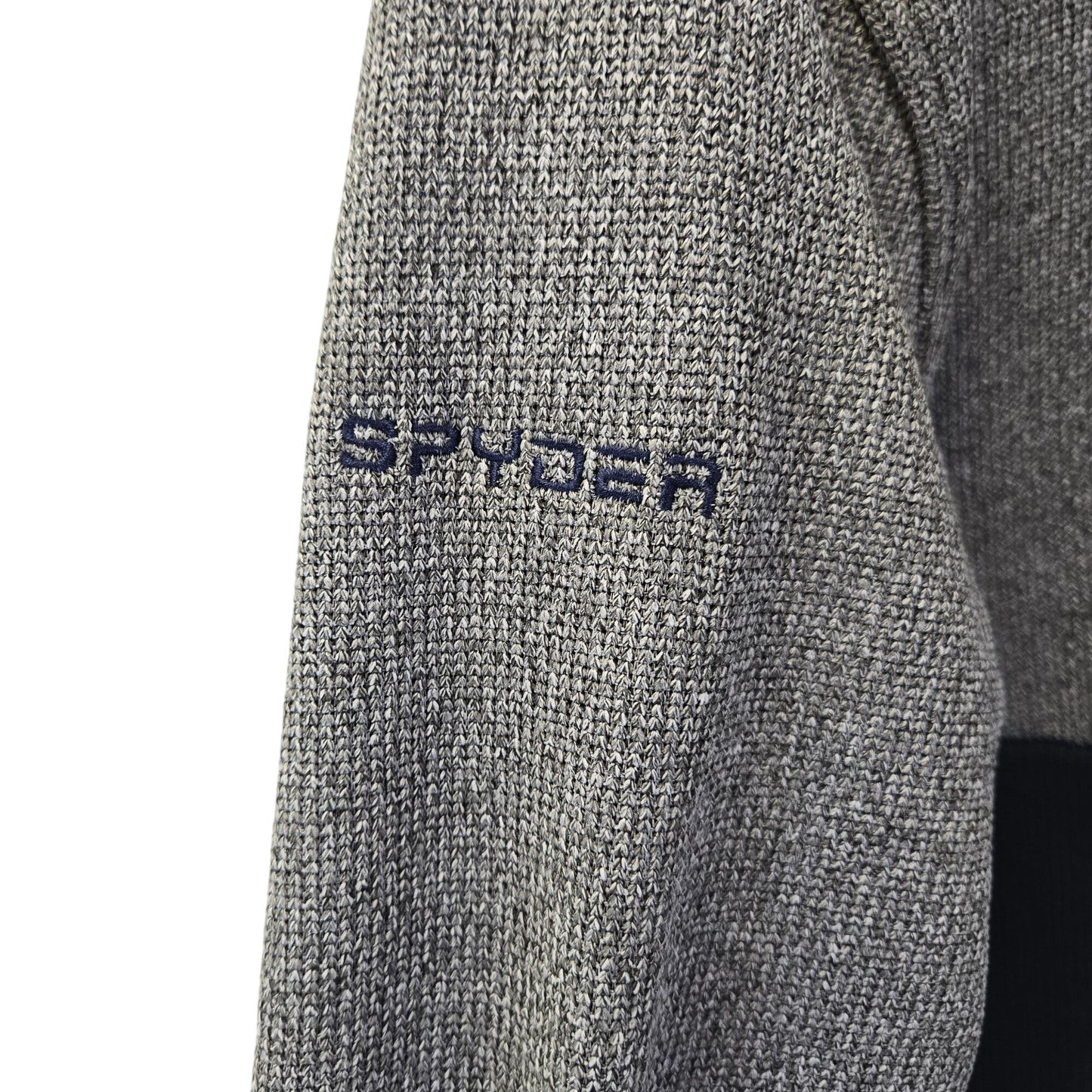 Spyder Blue Ski Sweater Half Zip Pullover Jacket Size Medium