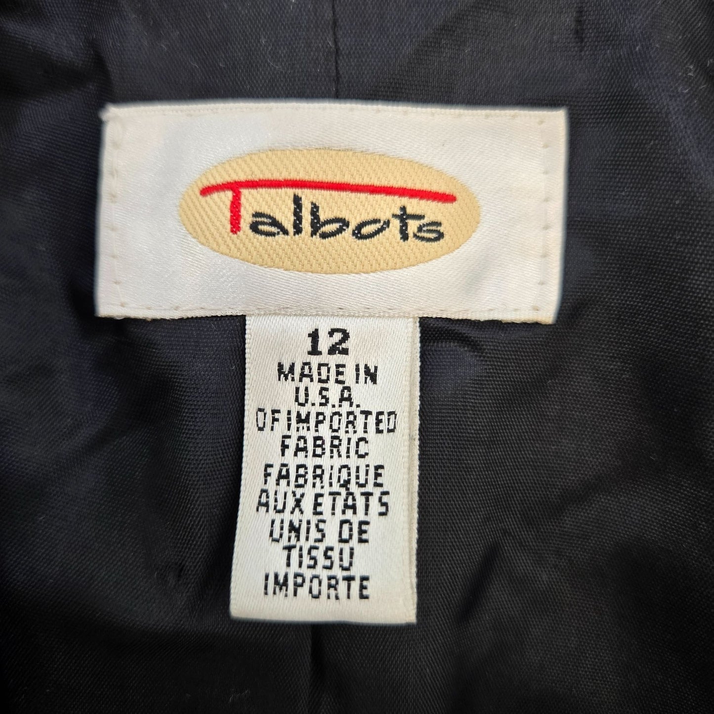 Talbots Wool Blend Speckled Blazer Jacket Size 12