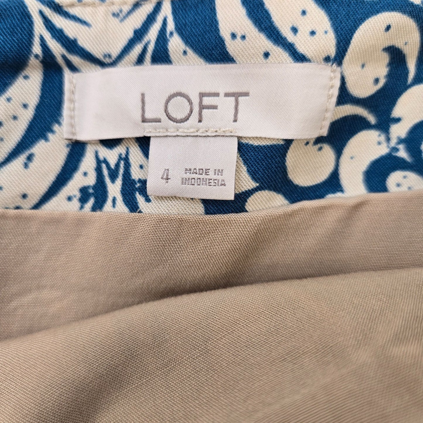 Loft 100% Lyocell Tropical Print Floral Wrap Skirt Size 4
