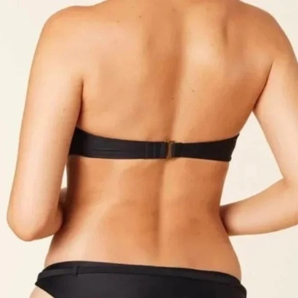 NWT Andie The Scala Padded Bandeau Bikini Top Size Large