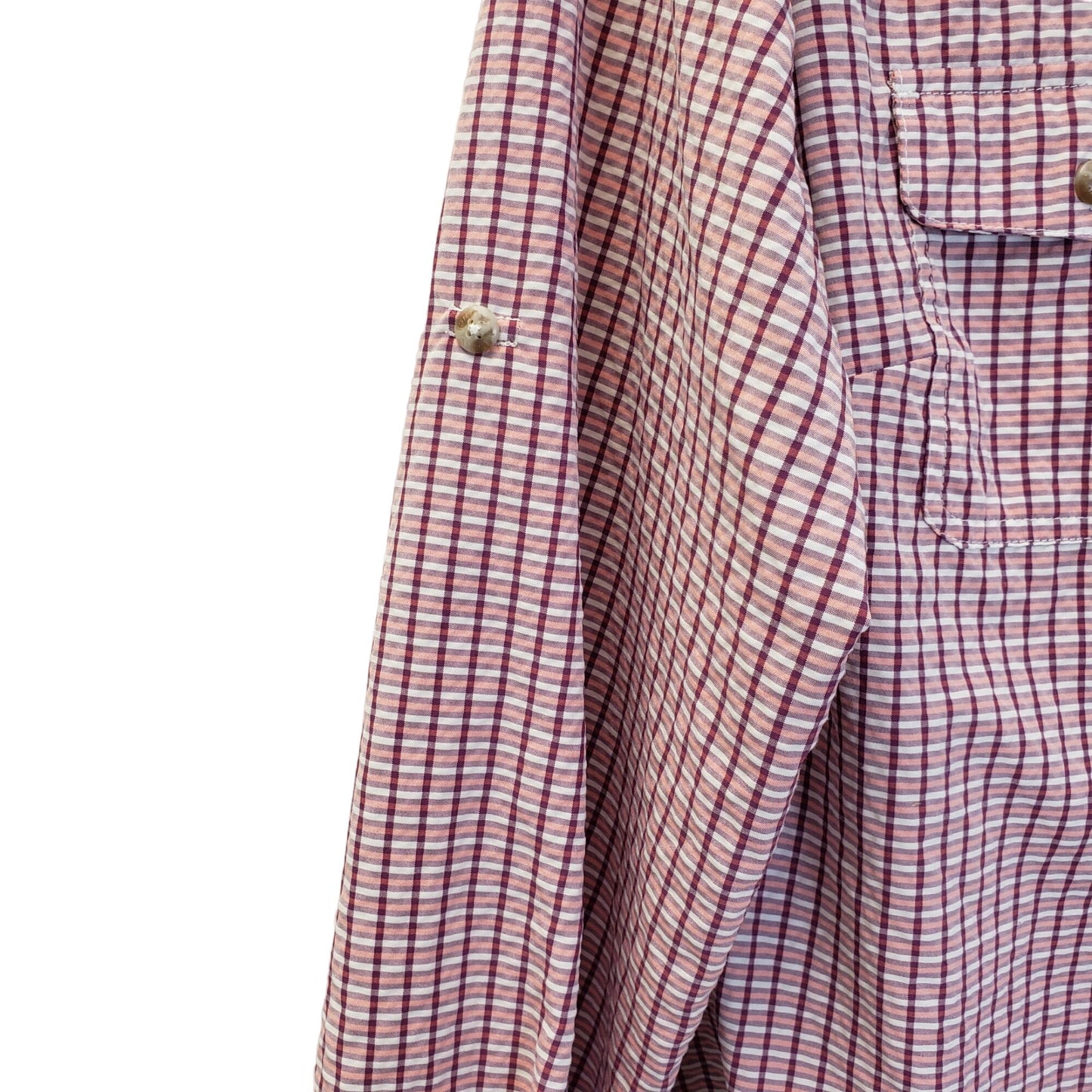 Orvis Plaid Button Down Shirt Size Medium (est)