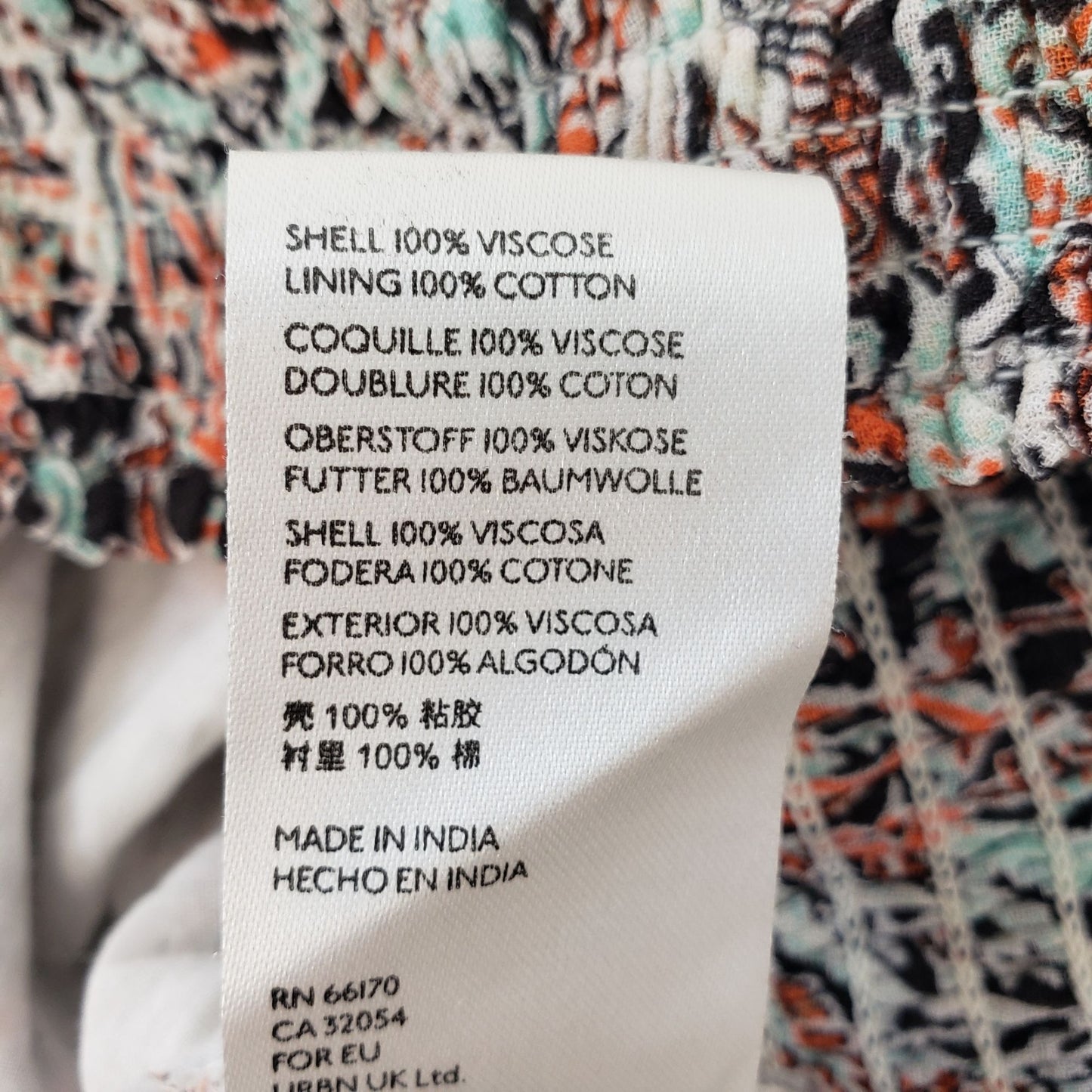 Anthropologie Paisley Print Faux Wrap Smocked Waist Top Size XS