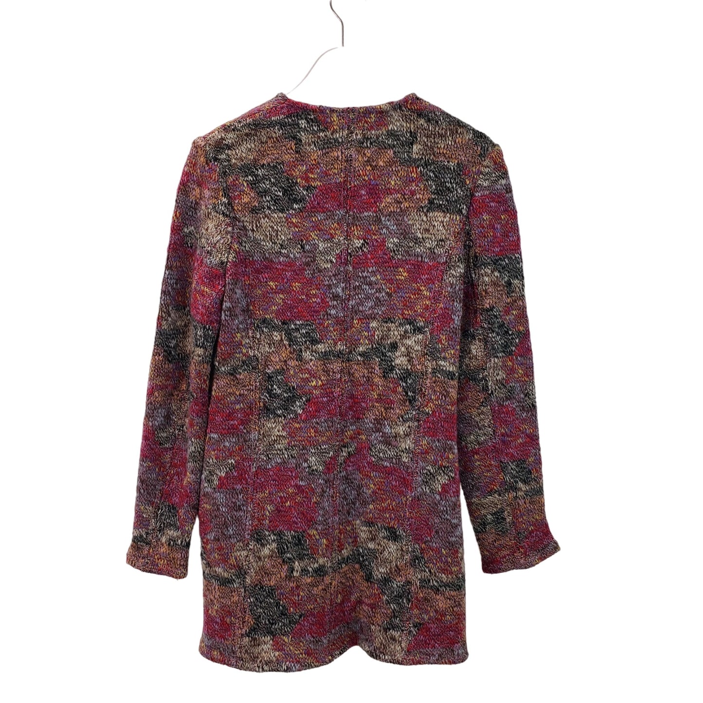 Talbots Wool Blend Multi-Color Longline Cardigan Sweater Size Small