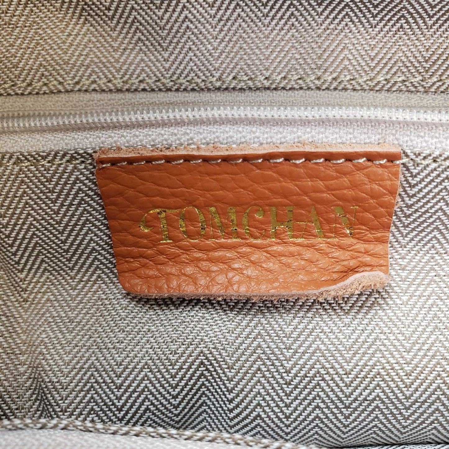 NWOT Tomchan Leather Satchel Shoulder Bag