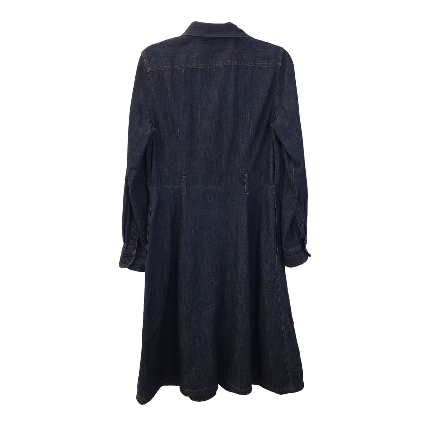 Lauren Ralph Lauren Chambray Midi Shirt Dress Size 8 *Missing Belt*