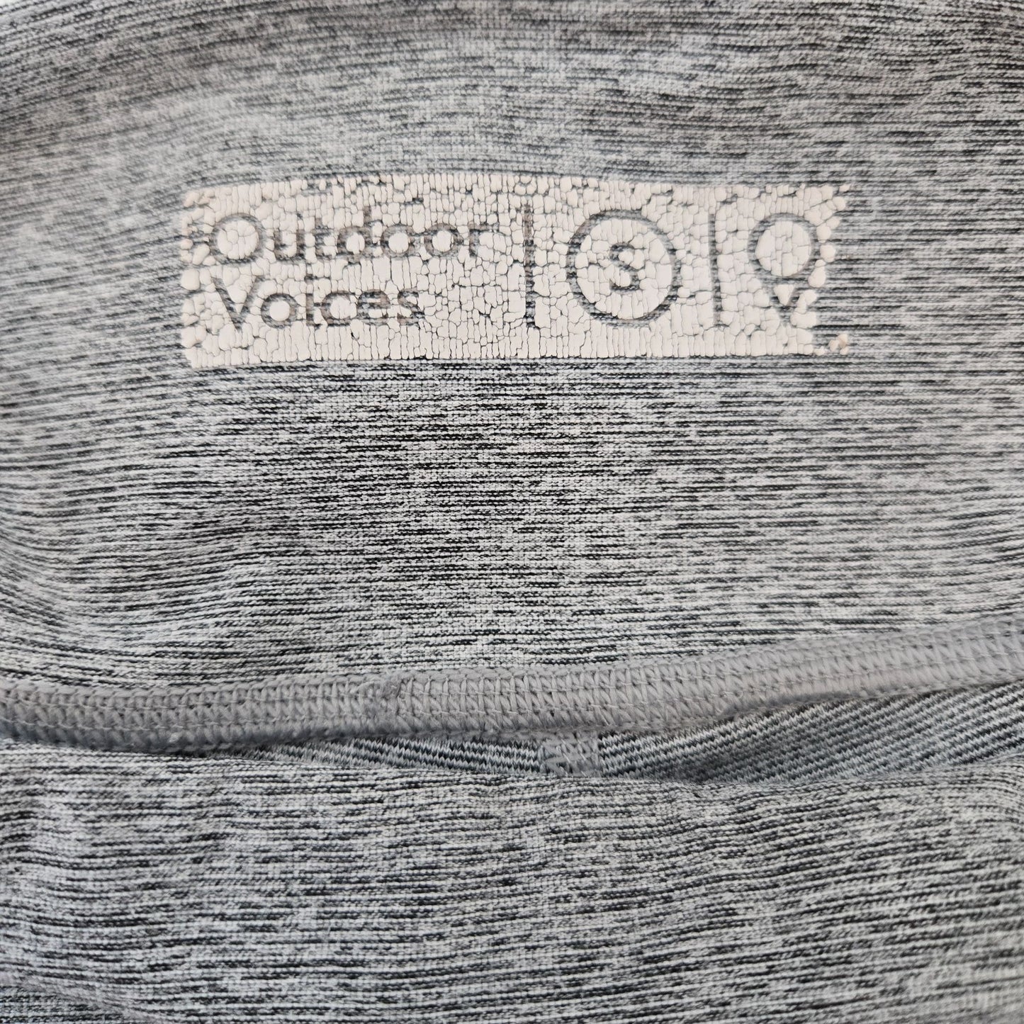 Outdoor Voice Cropped Heathered Gray Leggings Size Small