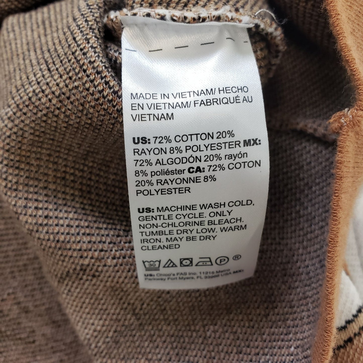 Chico's Jacquard Bateau Neck Equestrian Print Sweater Size Chico's 1P/MP