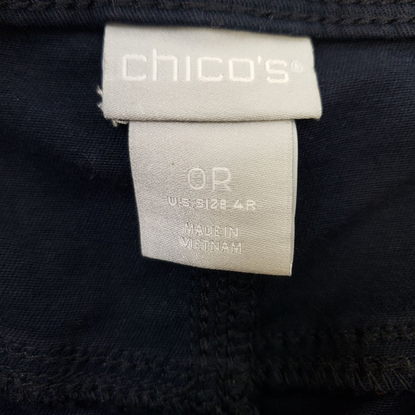 Chico's Navy Blue Adjustable Cargo Pants Size 4