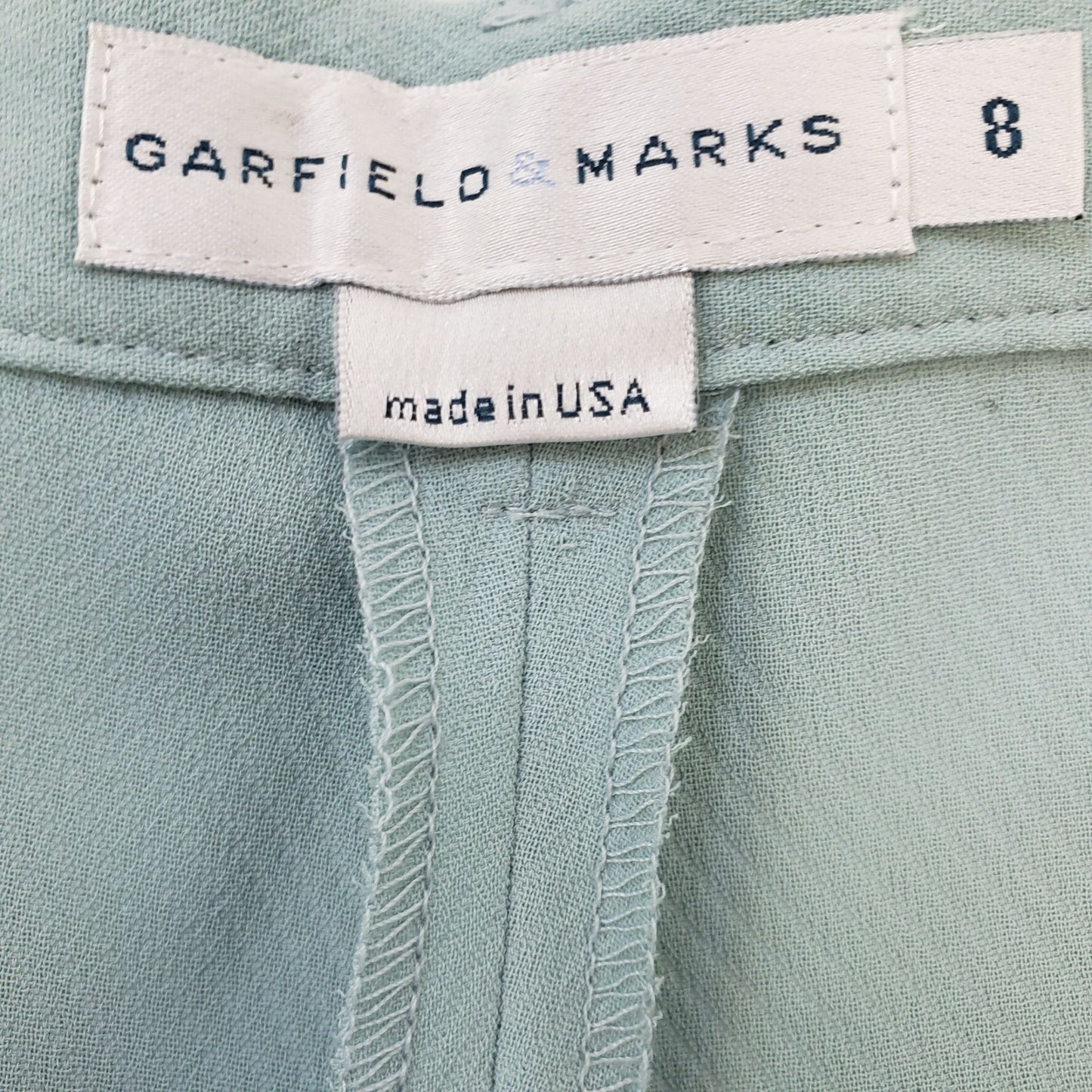 NWT Garfield & Marks Kojak High Rise Trouser Pants in Aqua Size 8