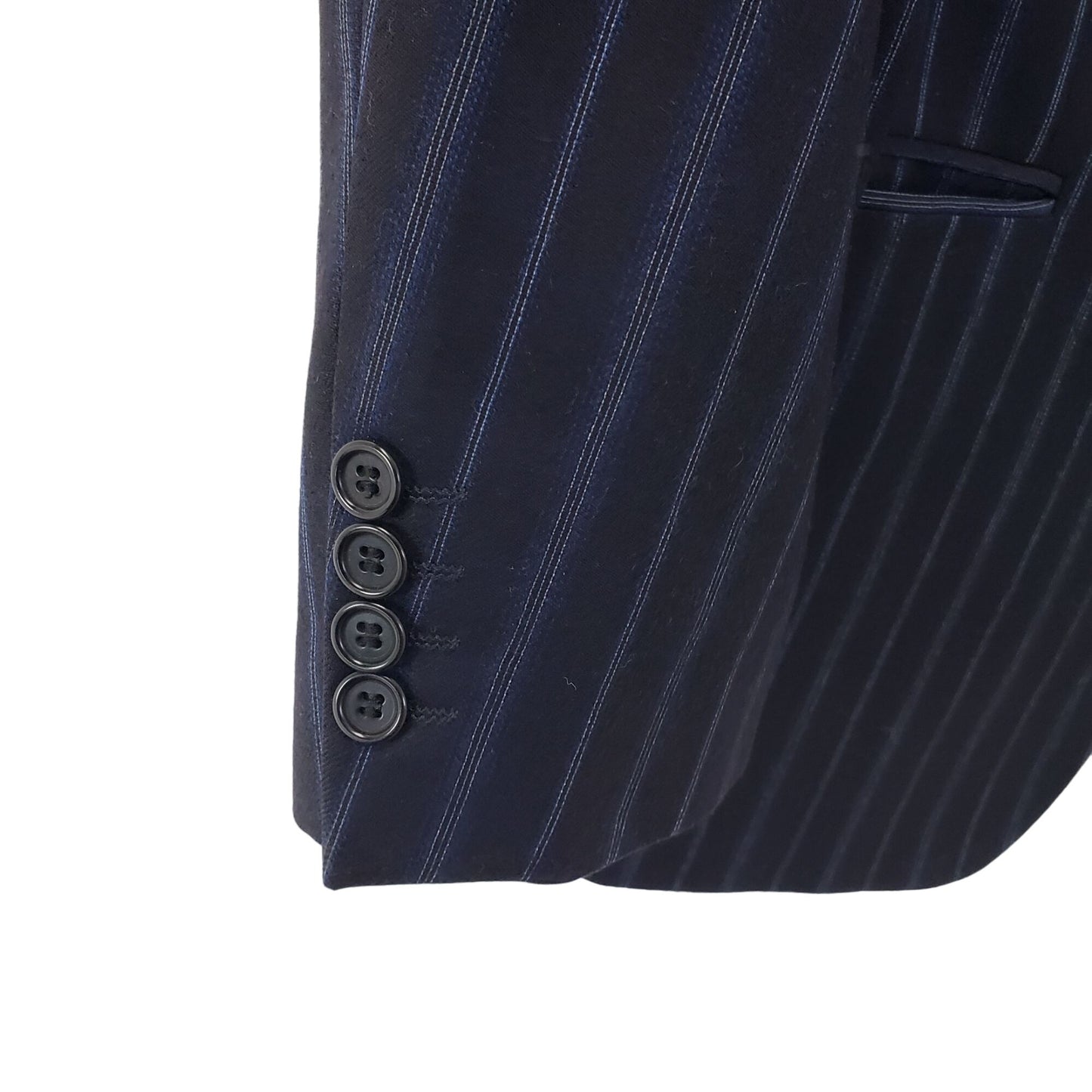 BOSS Hugo Boss Wool & Cashmere Blend Striped 3 Button Sport Coat Size 44R