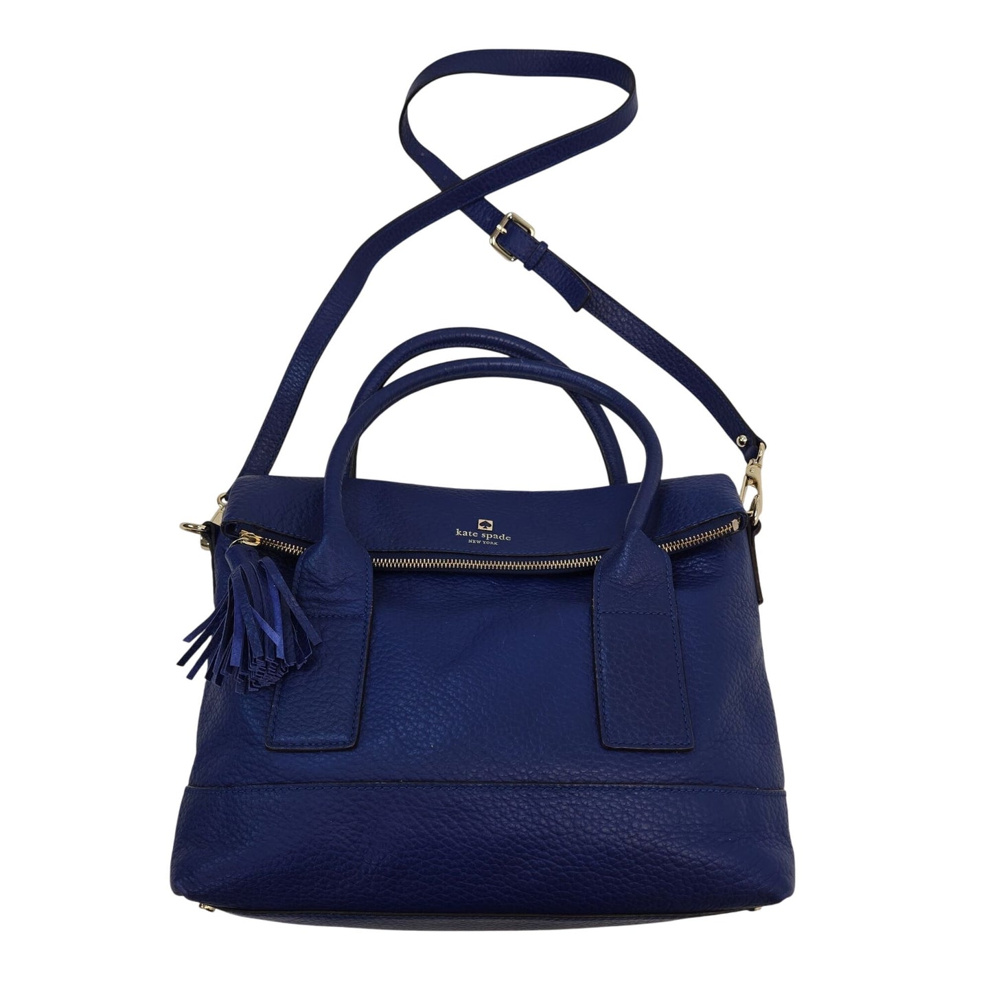 Kate Spade Pebble Leather Foldover Convertible Shoulder Tote Bag
