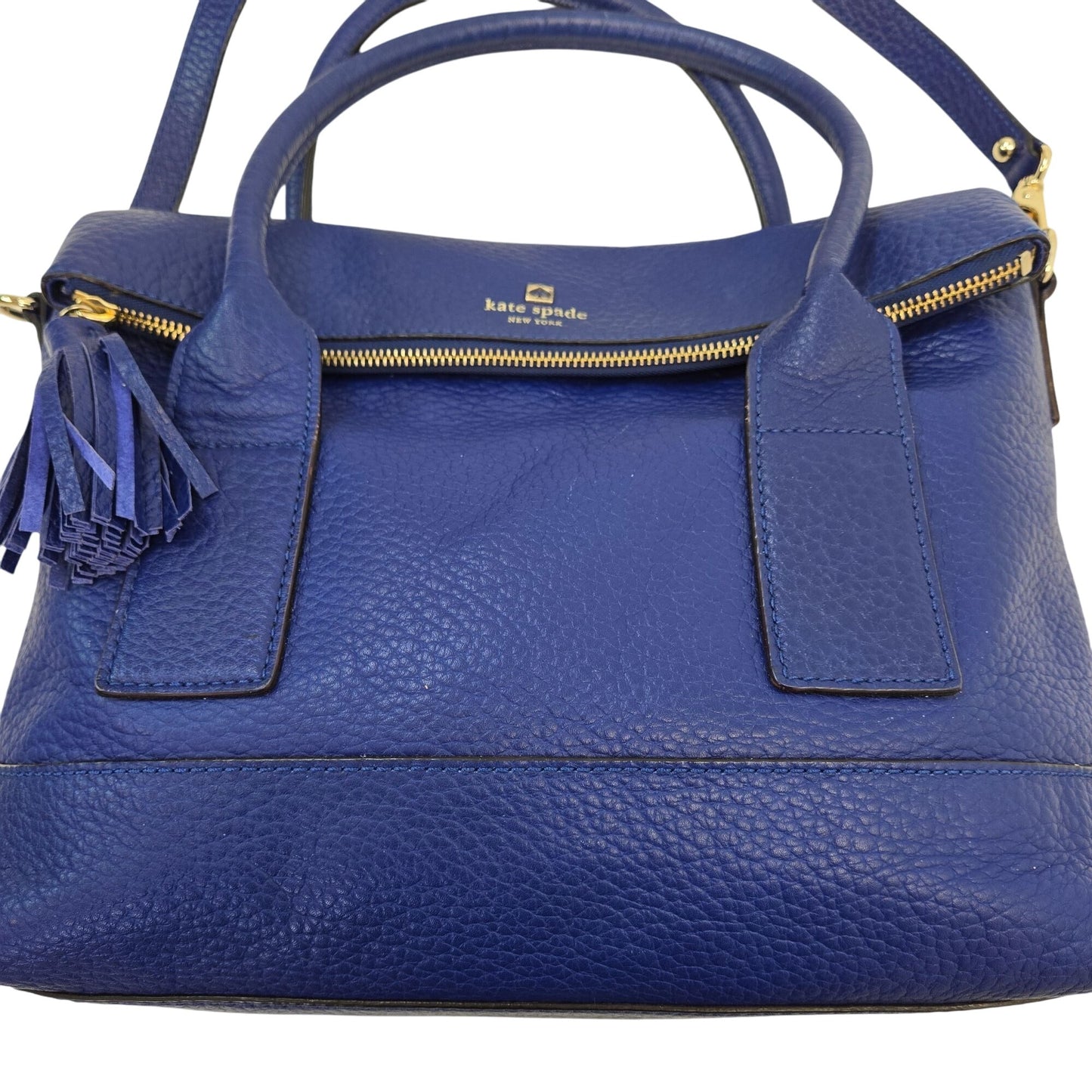 Kate Spade Pebble Leather Foldover Convertible Shoulder Tote Bag