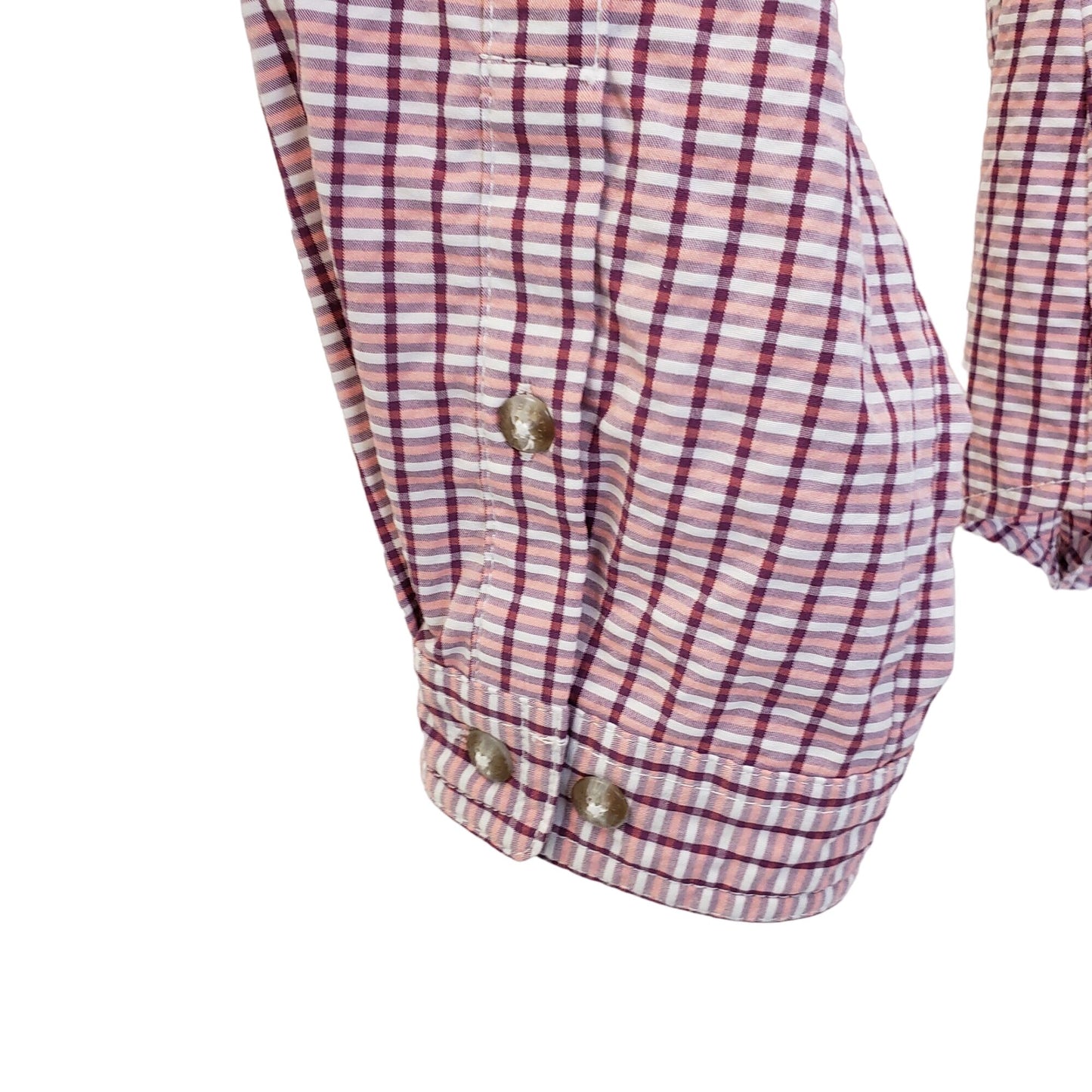 Orvis Plaid Button Down Shirt Size Medium (est)