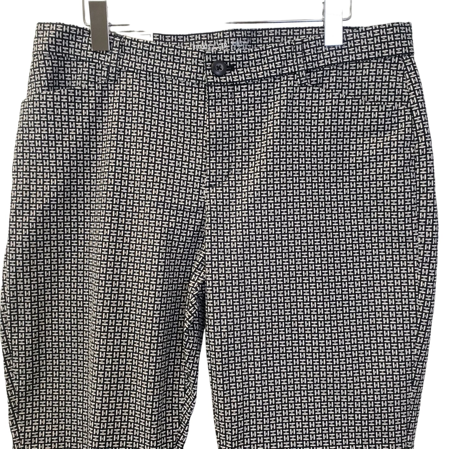 NWT Gap The Slim City Khaki Geometric Print Pants Size 12