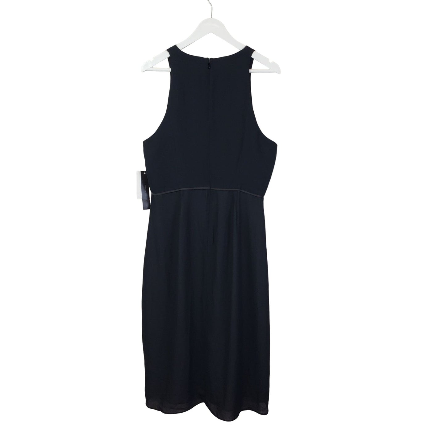NWT H by Halston High Low Hem Little Black Dress Size 12
