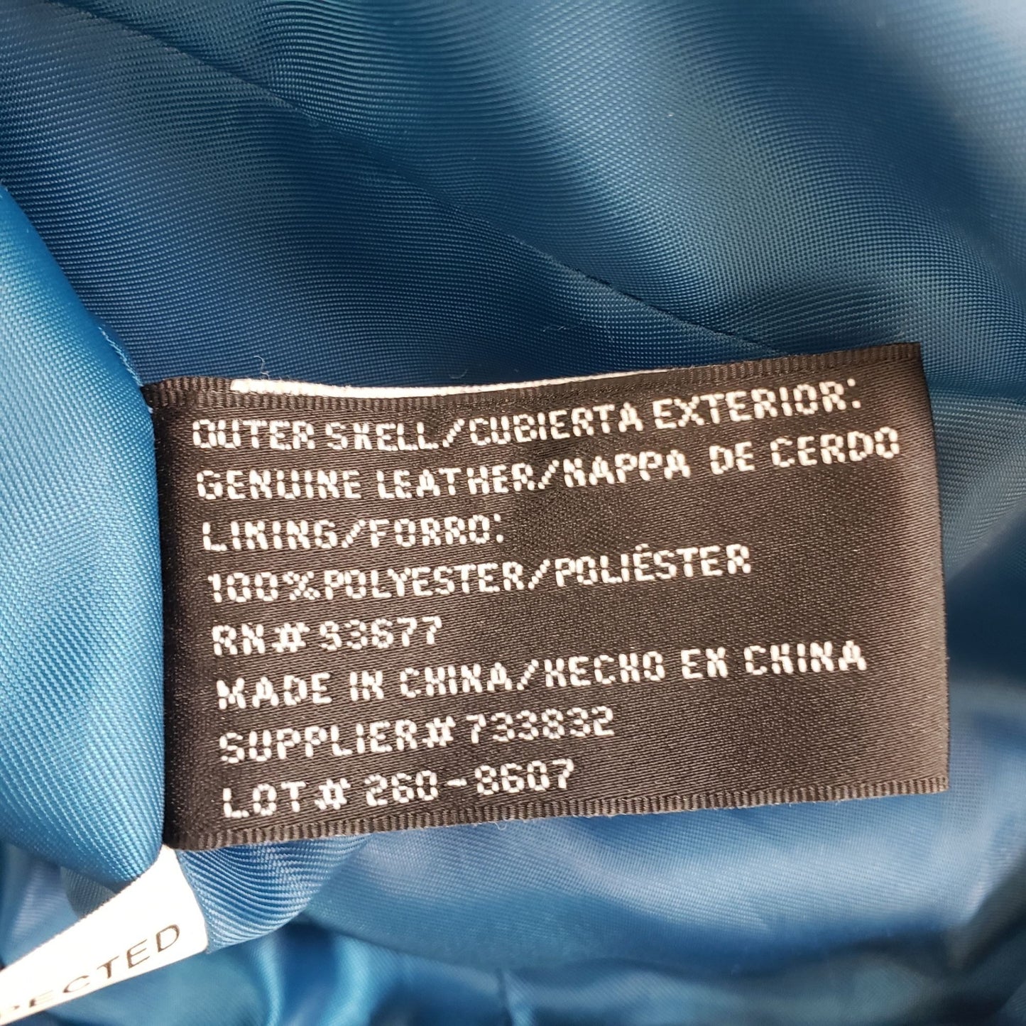 Worthington 100% Leather Full Zip Jacket Size Small