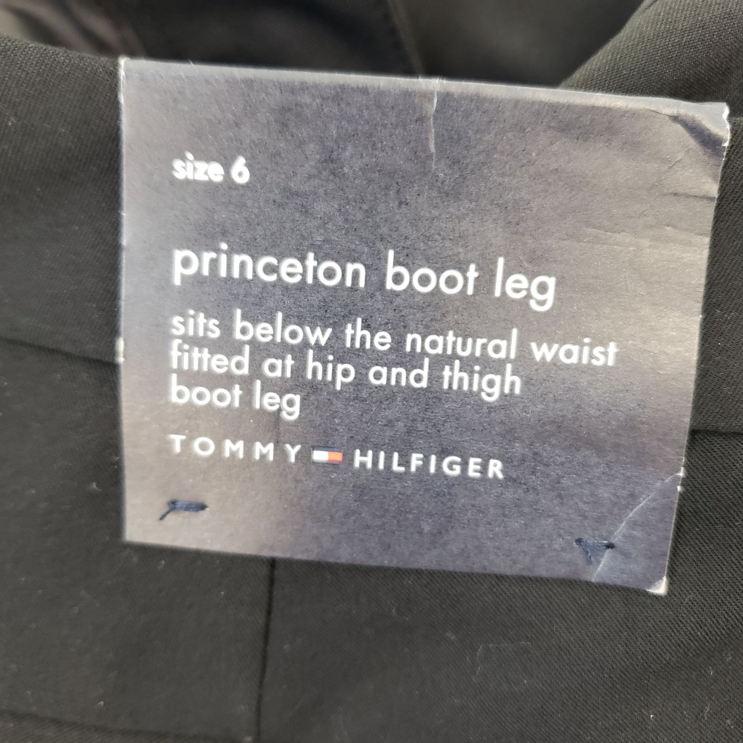 NWT Tommy Hilfiger Princeton Boot Leg Trouser Pants Size 6