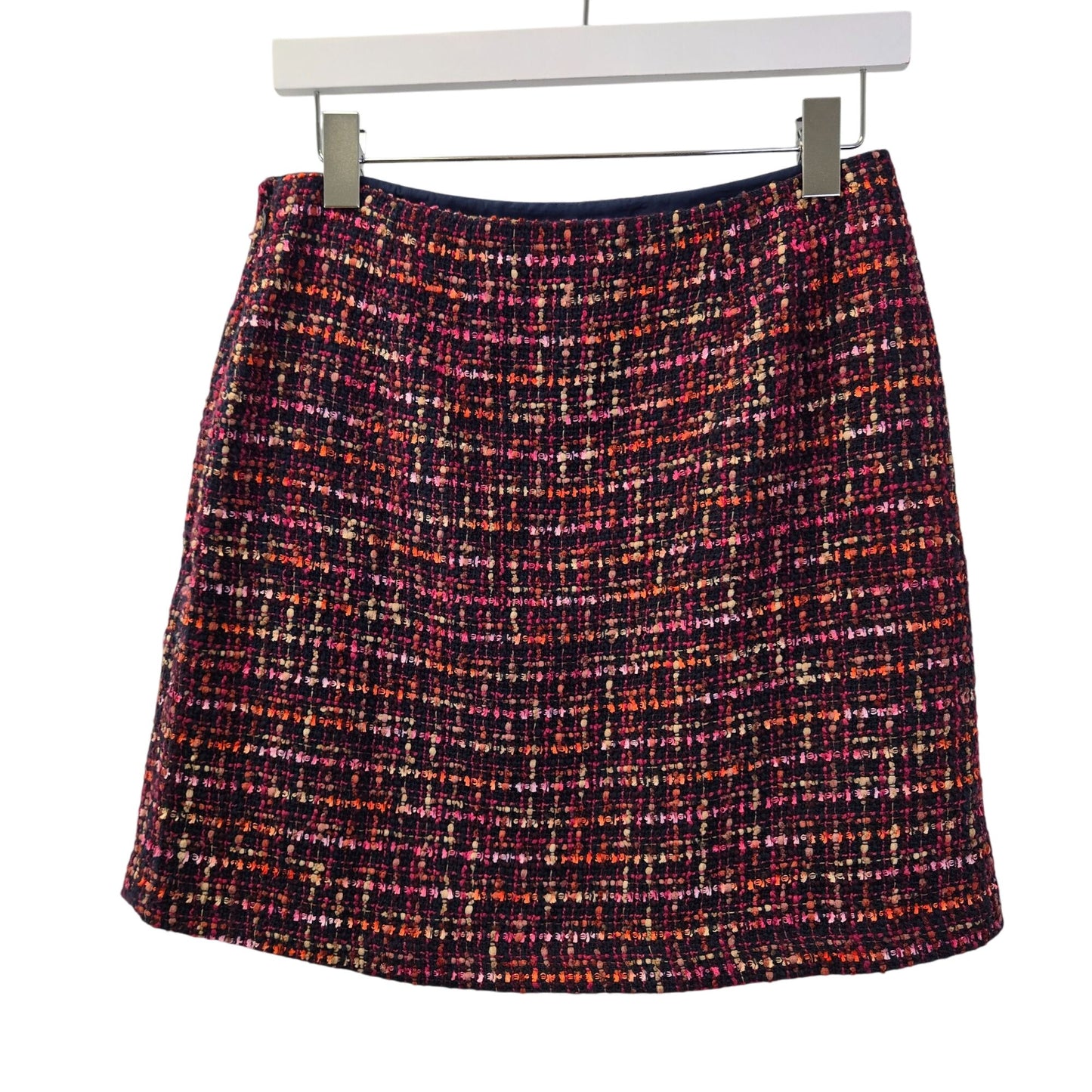 Loft Tweed Faux Wrap Mini Skirt Size 2
