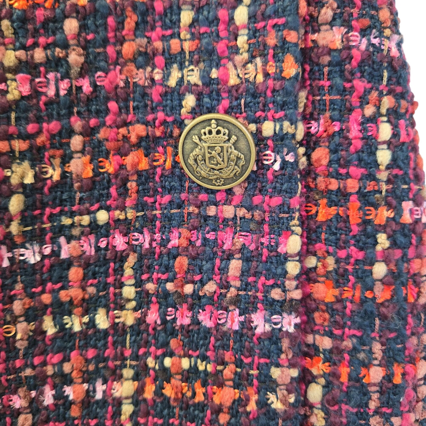 Loft Tweed Faux Wrap Mini Skirt Size 2