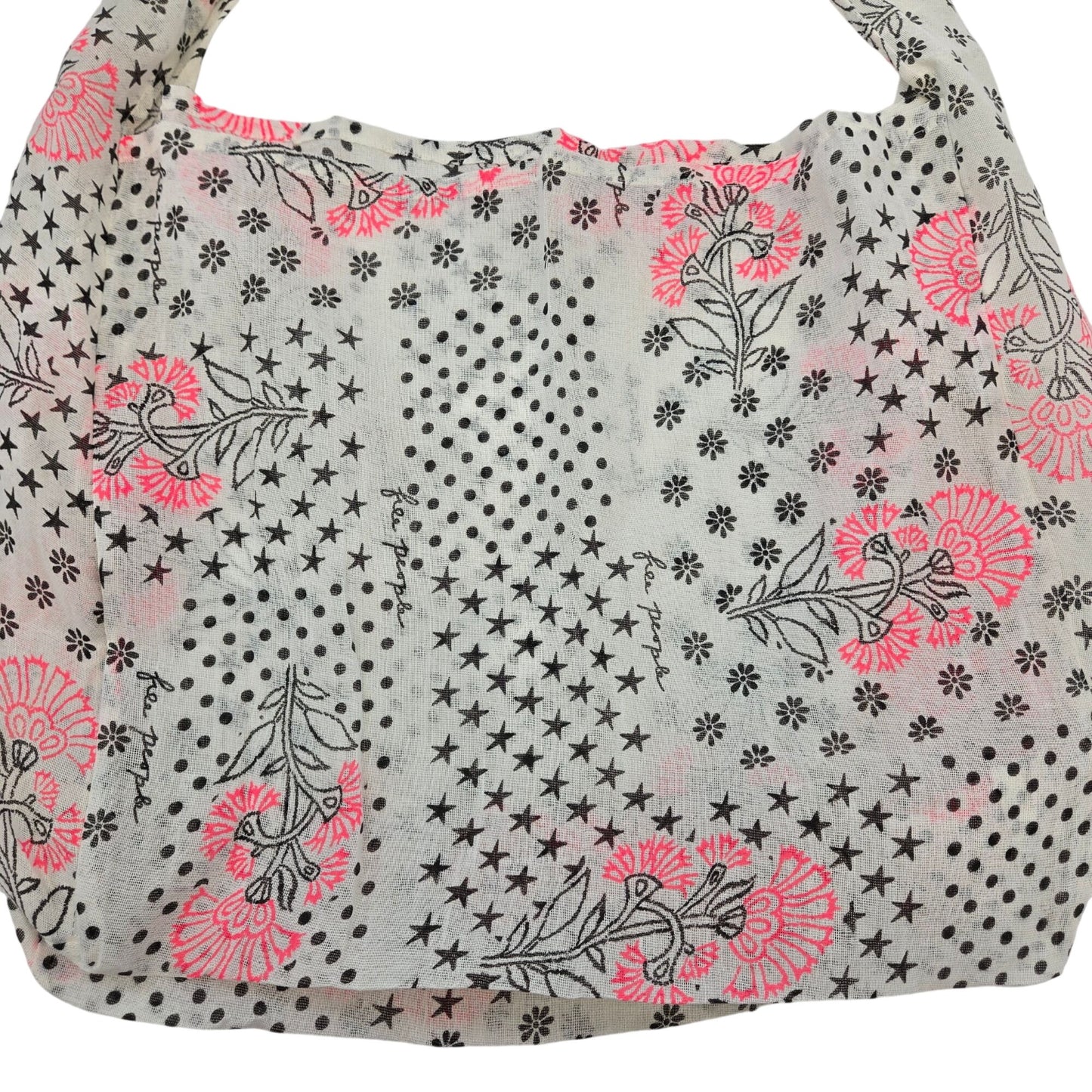 Free People Large Floral & Star Print Gauzy Sling Tote Bag