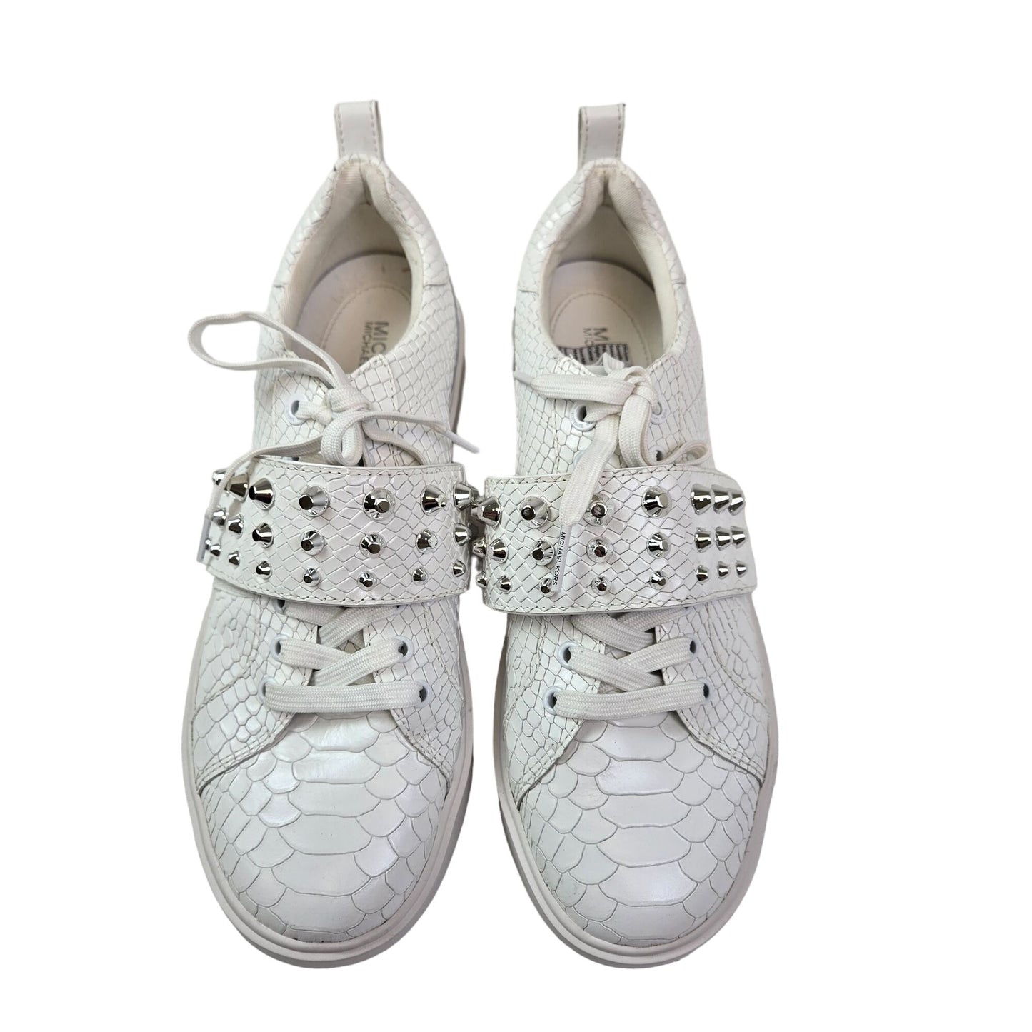 NWT/NWOB Michael Michael Kors Leather Grove Studded Platform Sneakers Size 9