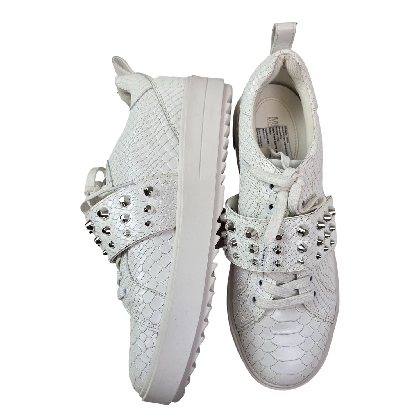 NWT/NWOB Michael Michael Kors Leather Grove Studded Platform Sneakers Size 9