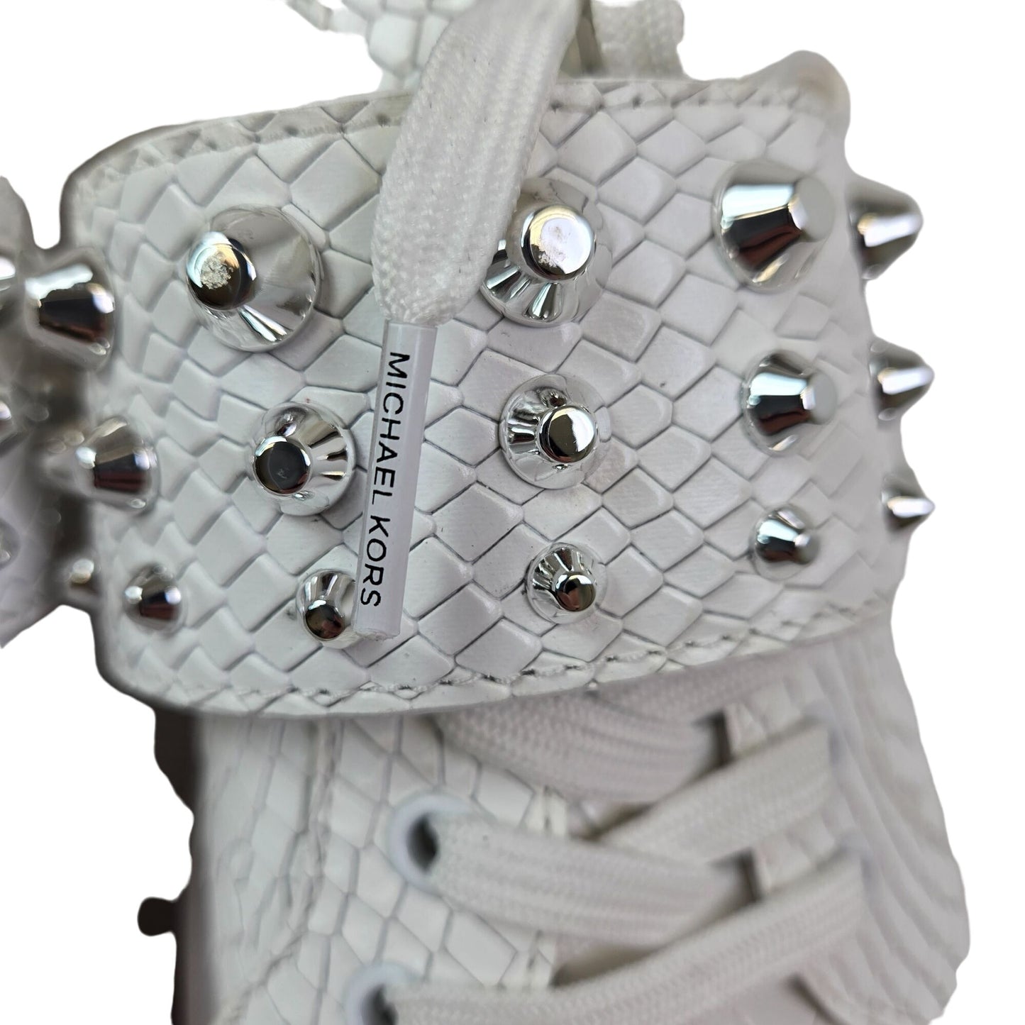NWT/NWOB Michael Michael Kors Leather Grove Studded Platform Sneakers Size 9