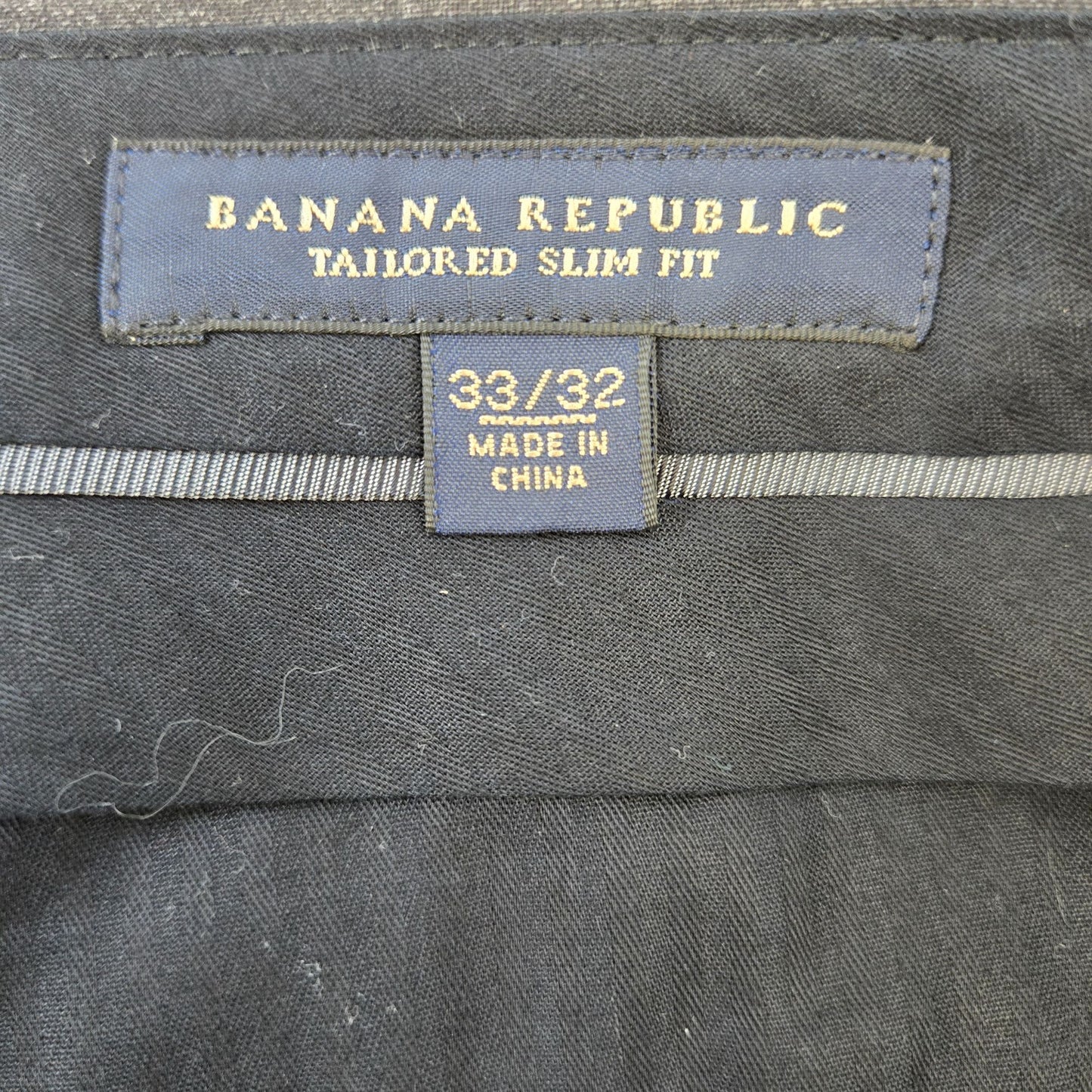 Banana Republic 100% Wool Tailored Slim Fit Dress Pants Size 33x32