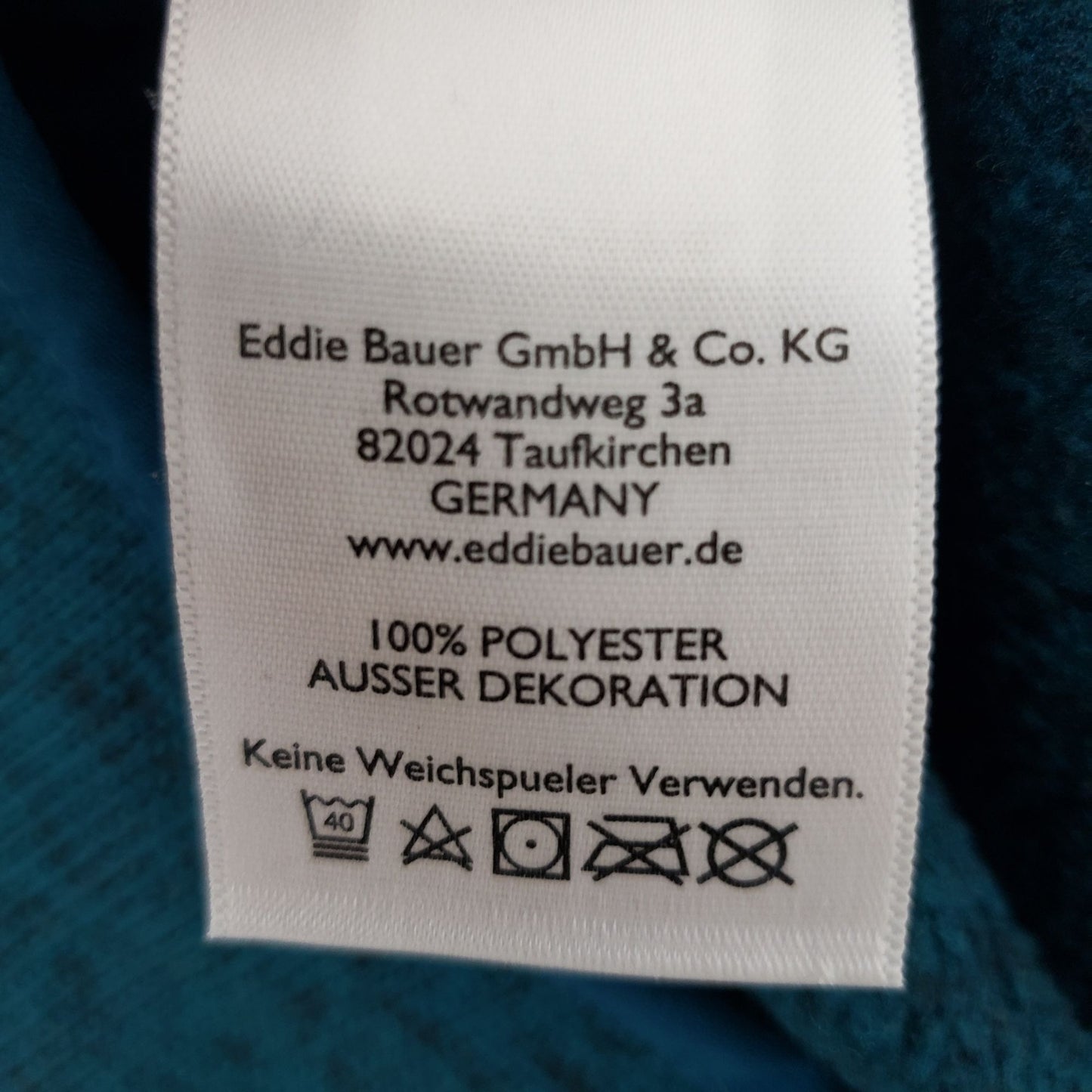 Eddie Bauer Quarter Zip Pullover Activewear Jacket Size Medium